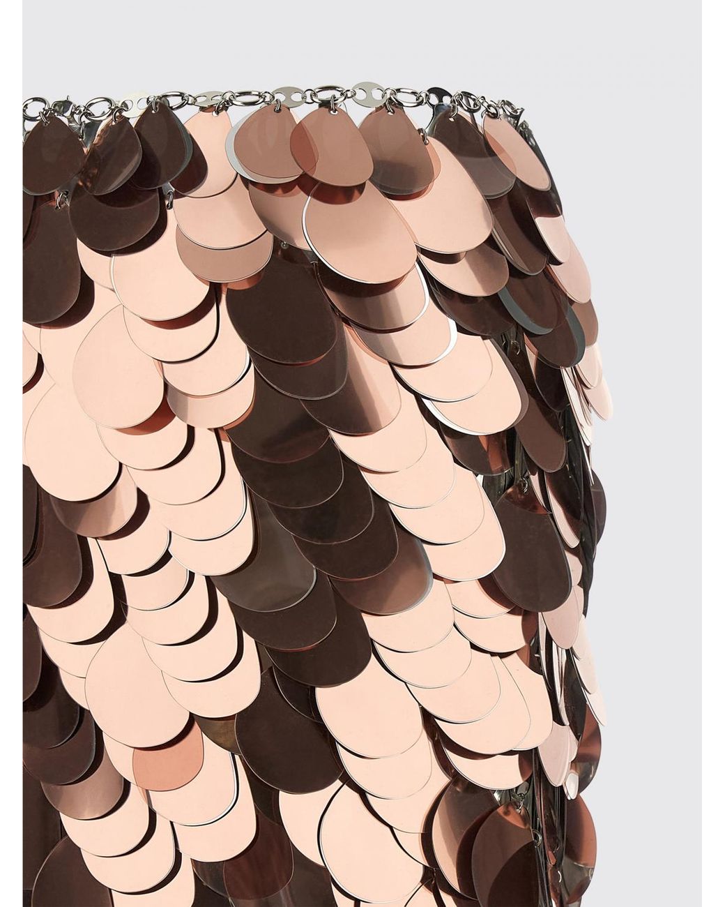 Rabanne Black High-Waisted Sequin-Embellished Pencil Mini Skirt