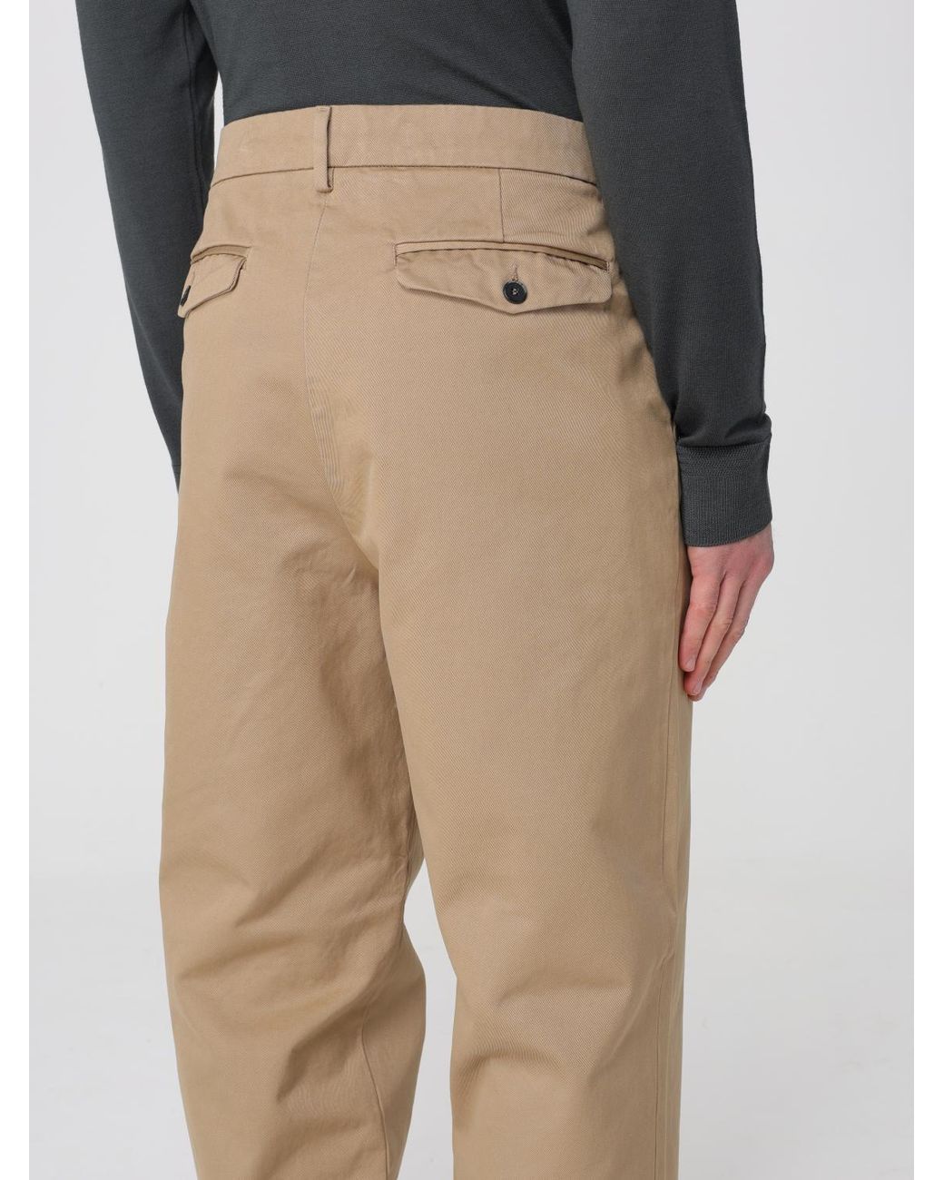 Barena Natural Cotton Wide Leg Trousers for men
