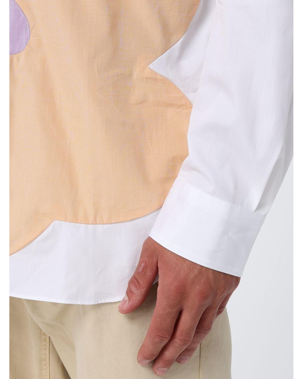 Comme des Garçons White Comme Des GarÇ Ons Floral Print Cotton Shirt for men