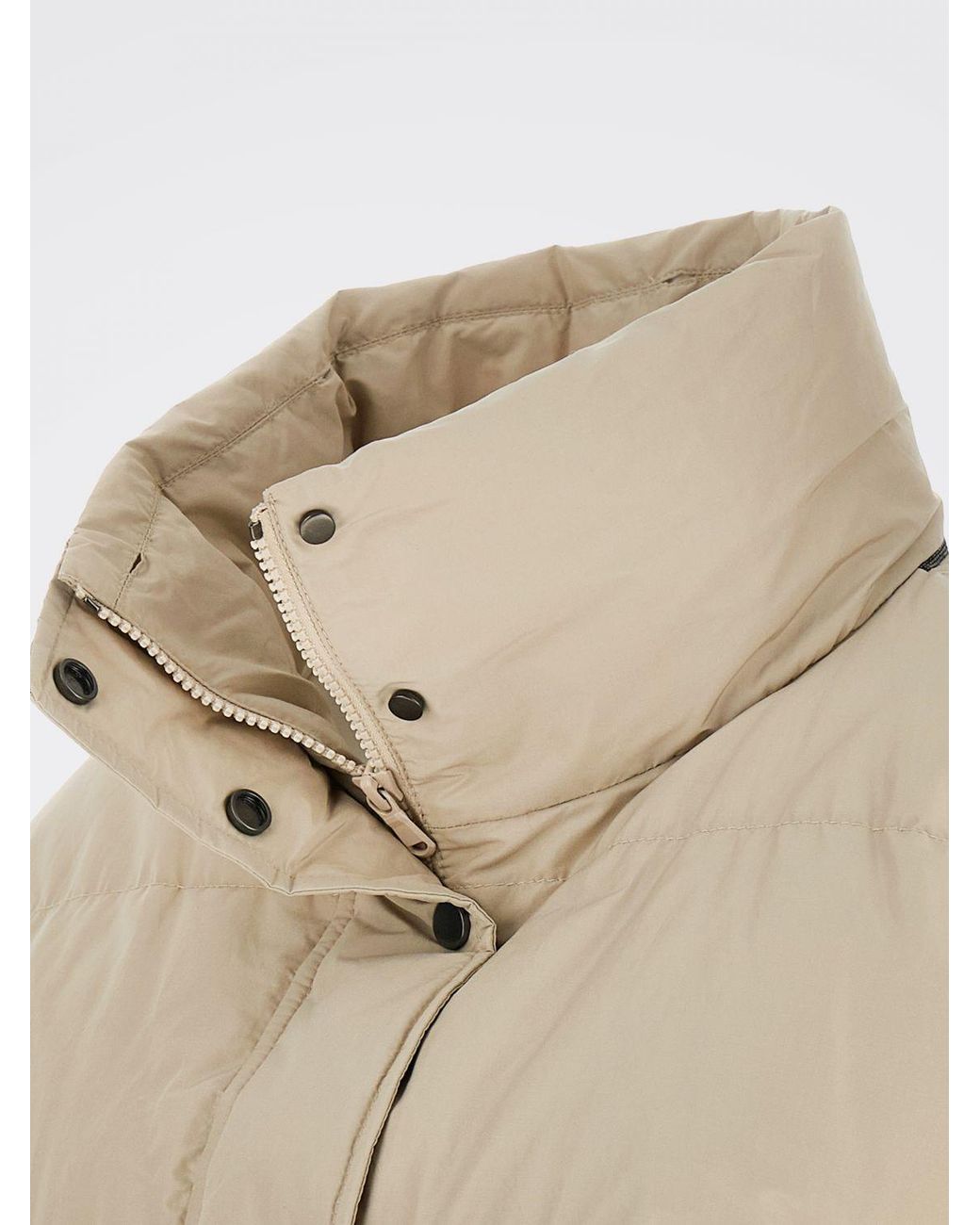 Brunello Cucinelli Natural Short Quilted Down Jacket