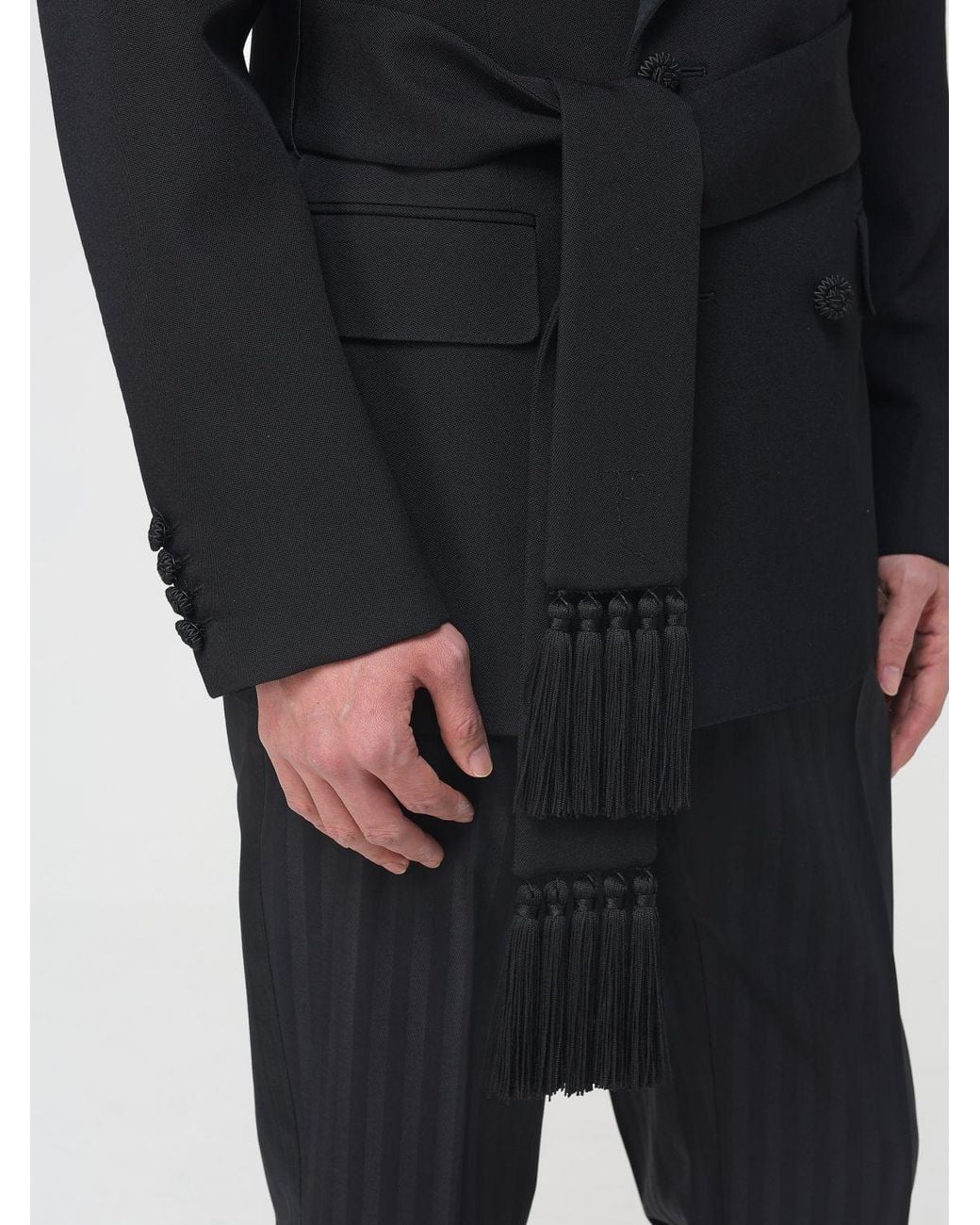 Valentino Blue Virgin Wool Double-Breasted Blazer for men