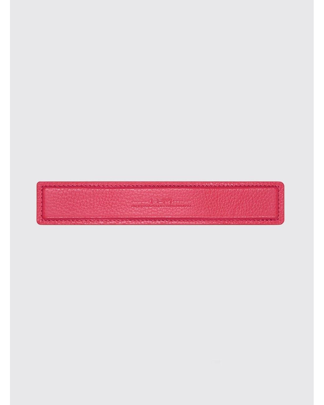 Fpm Milano Pink Leather Blend Trolley Handle