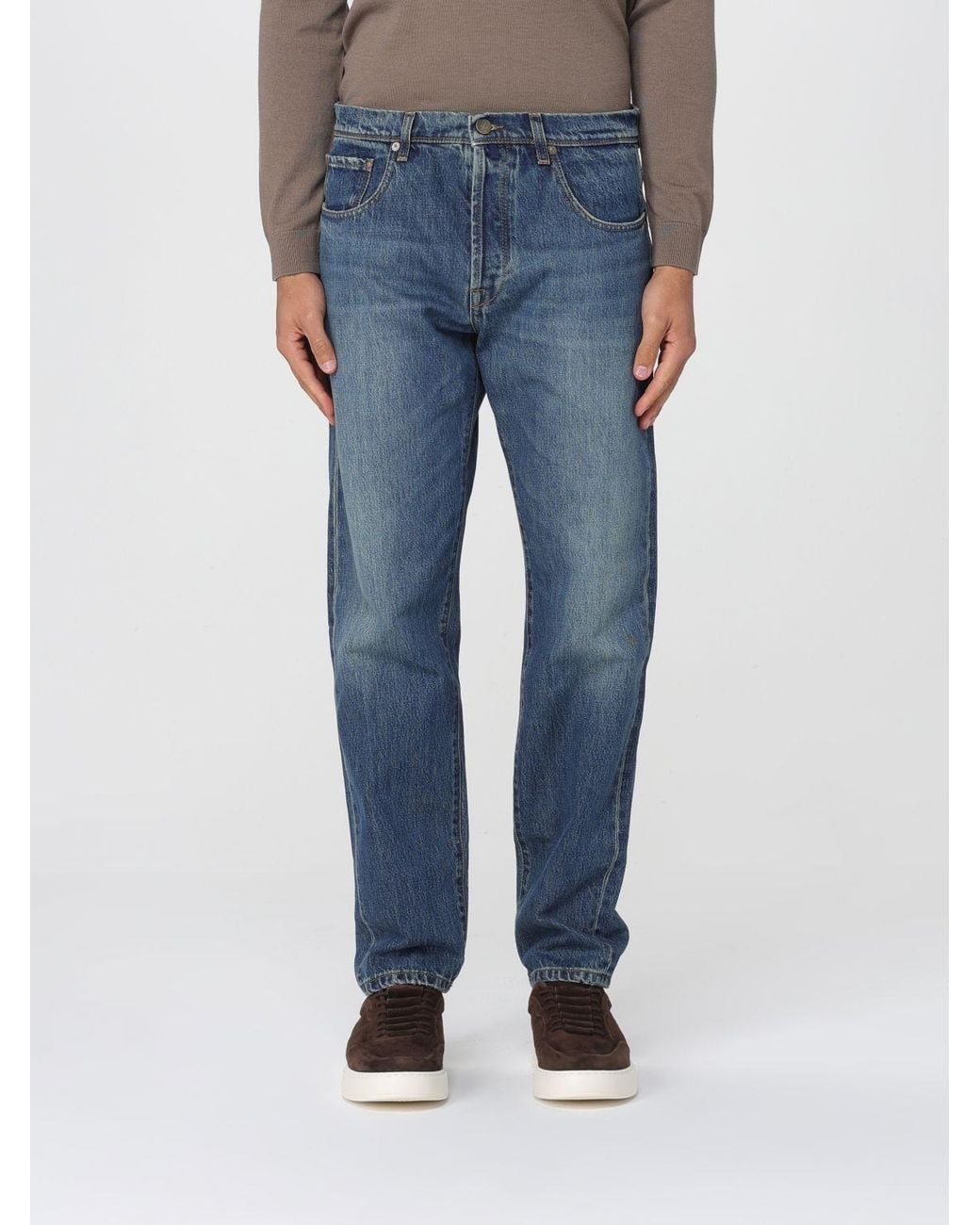 Incotex Blue Trousers for men