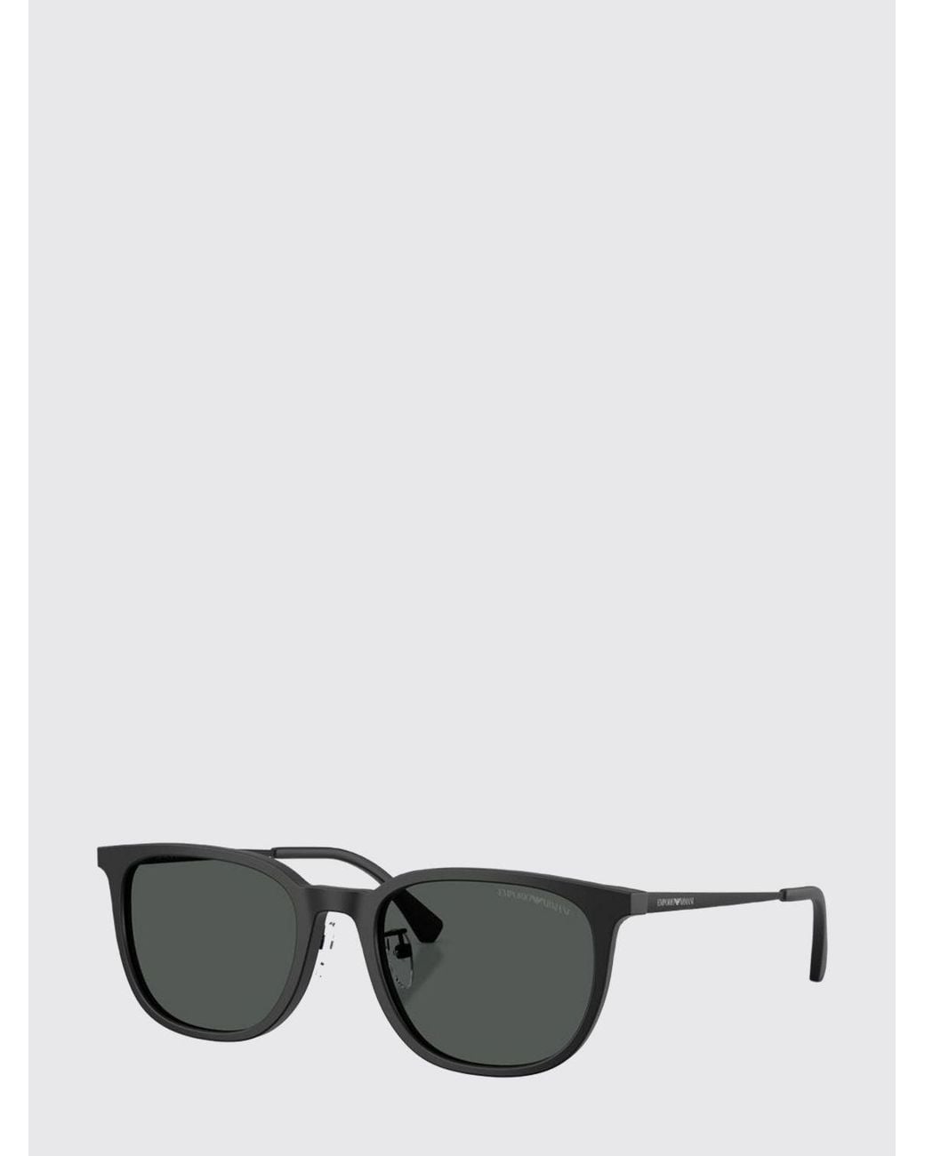 Emporio Armani Gray Aviator Sunglasses for men