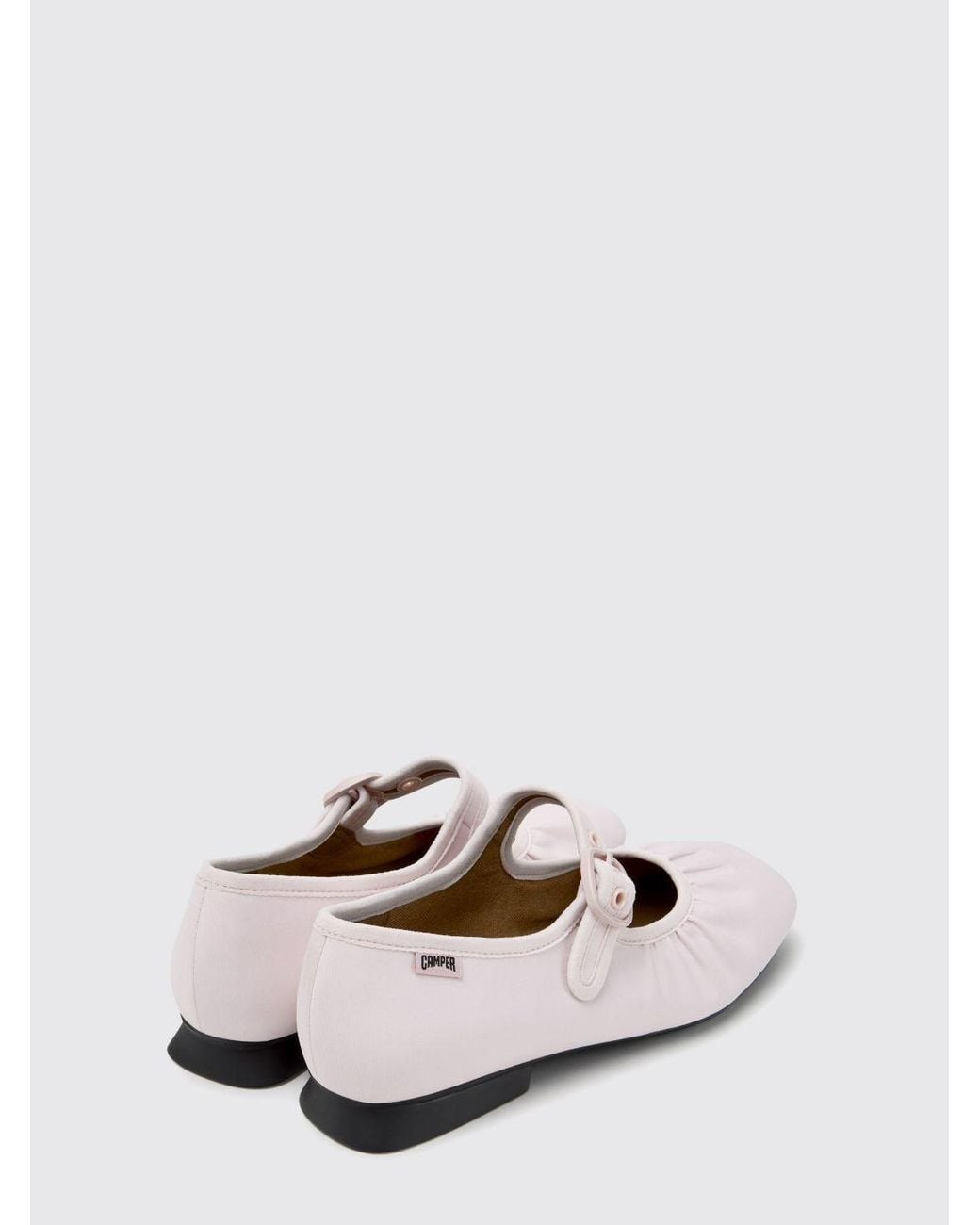 Camper White Casi Myra Mary Jane Ballet Pumps