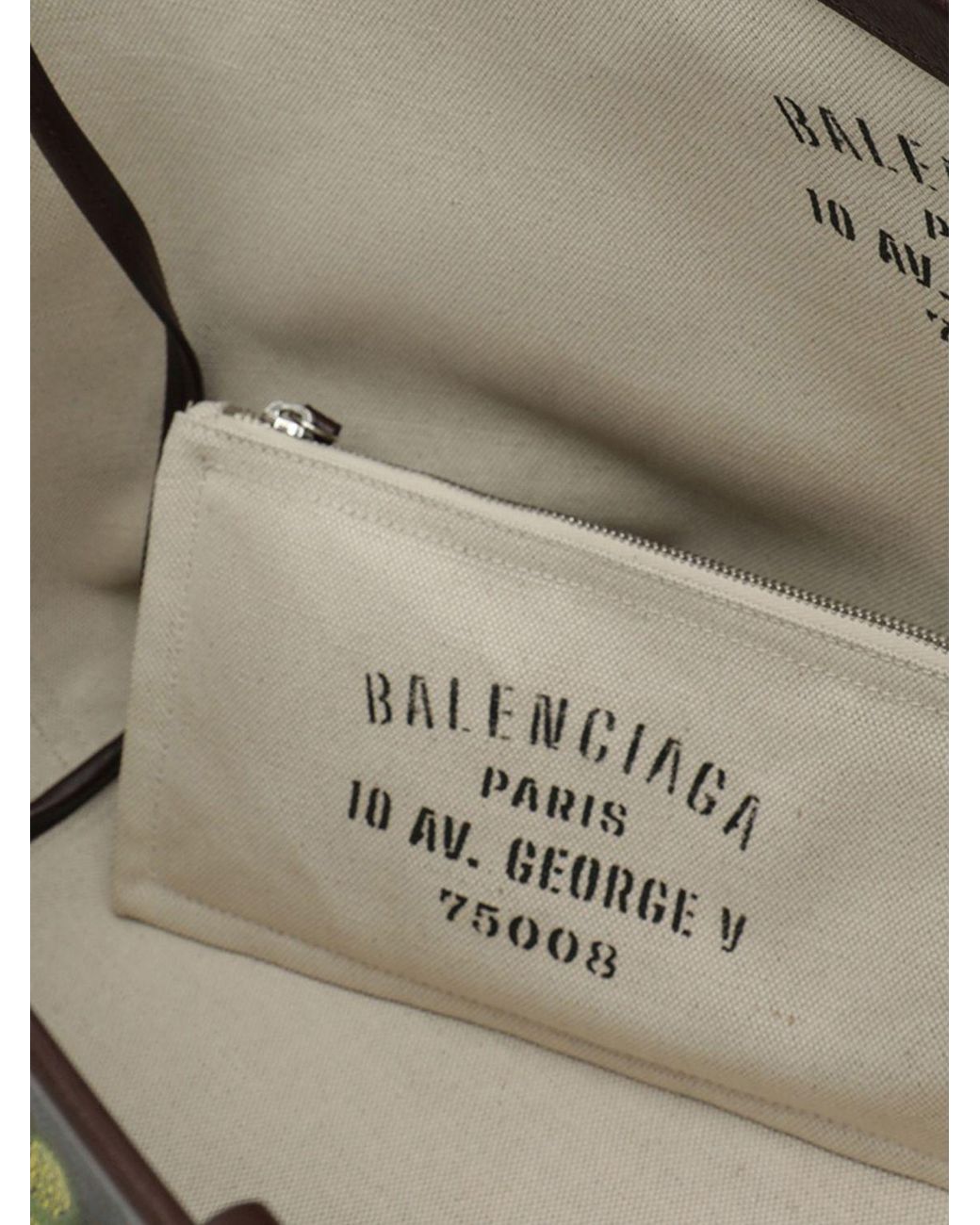 Balenciaga Black Tote Select Large Coated Cotton Tote Bag With Graphic Print
