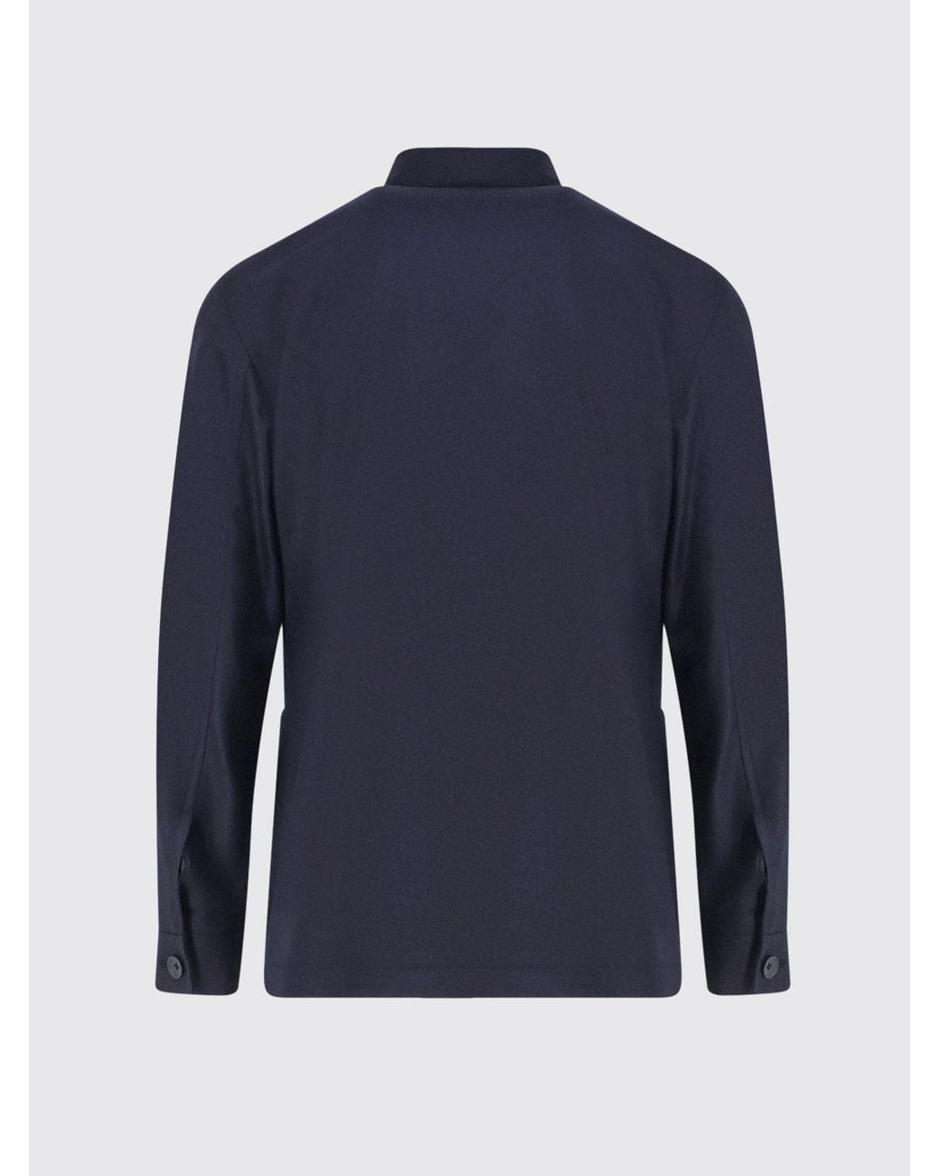 Tagliatore Blue Single-Breasted Short Coat for men