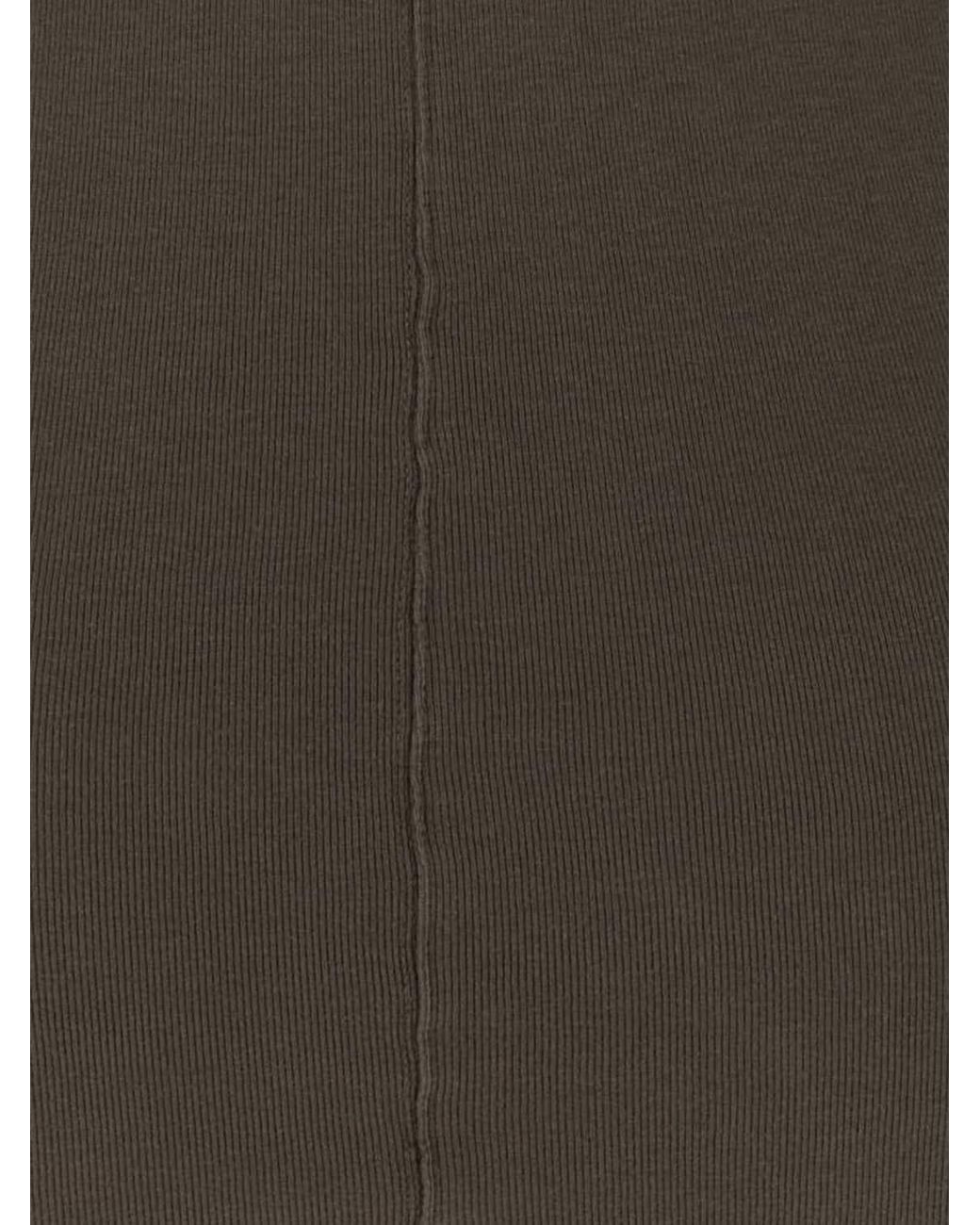Rick Owens Black Long-Sleeved Slim Fit Cotton T-Shirt