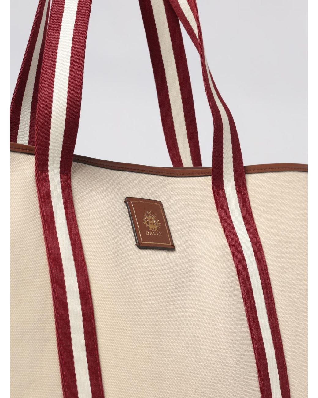 Bally Pink Canvas Tote Bag