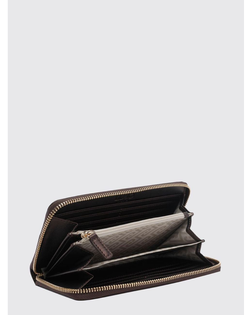 Liu Jo Brown Continental Zip-Around Wallet