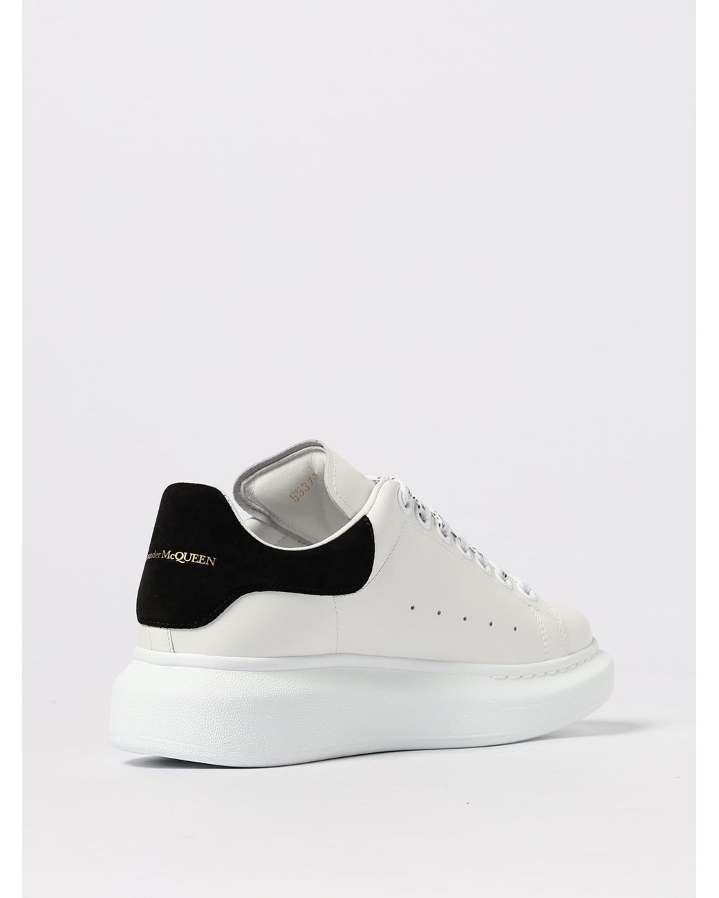 McQueen Natural Oversize Leather Sneakers