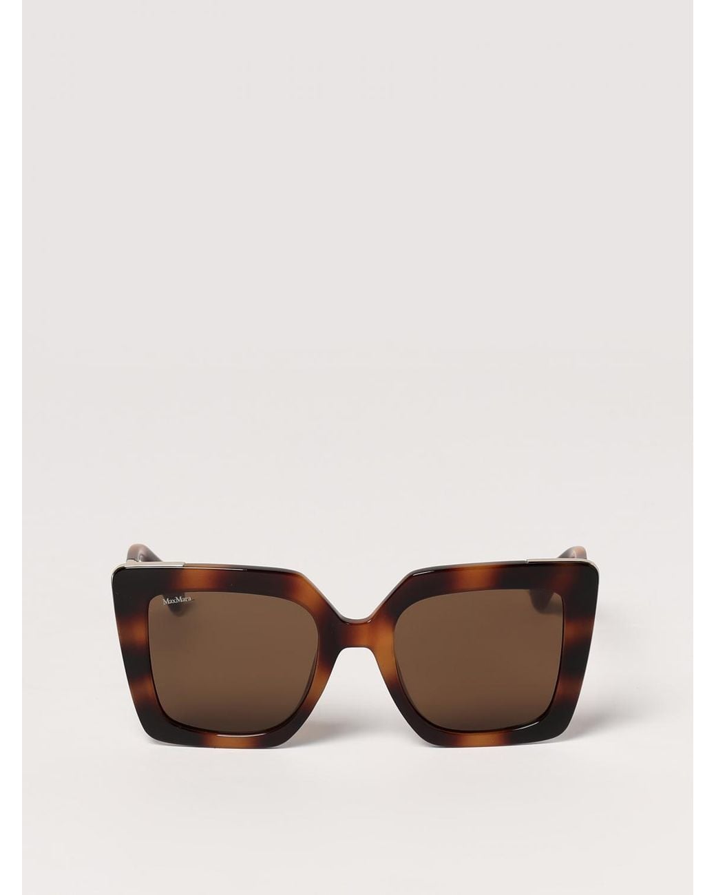 Max Mara Natural Acetate And Metal Sunglasses