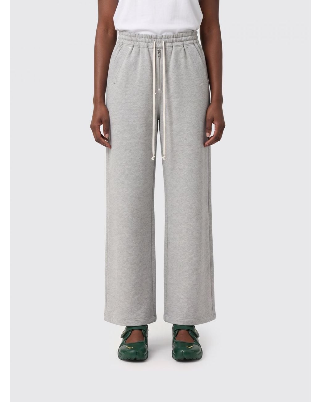 Rick Owens Gray Cotton Geth Belas Trousers