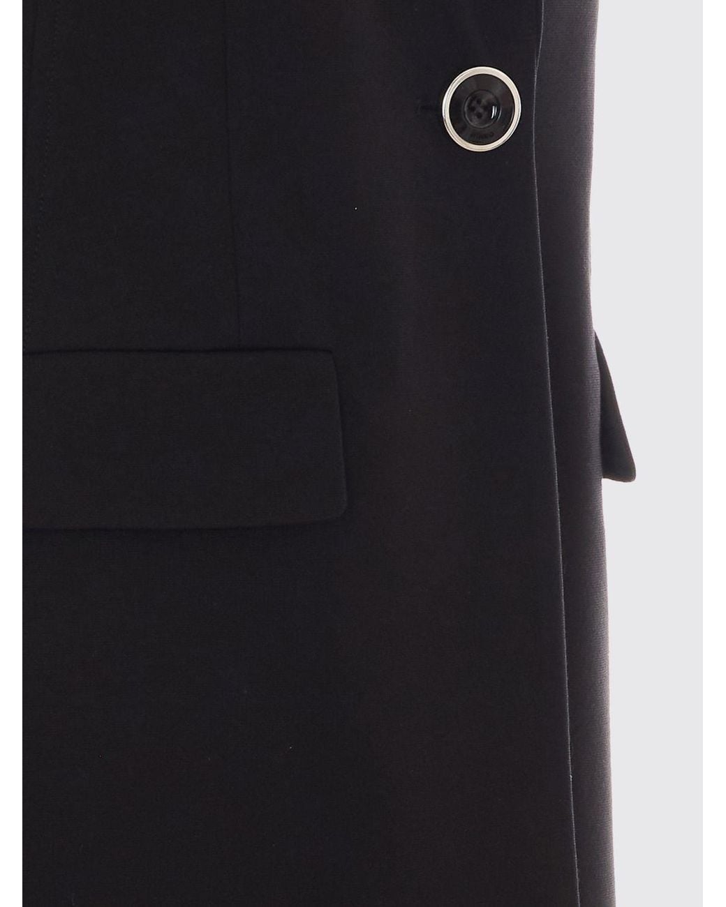 Pinko Blue Single-Breasted Short Tailored Waistcoat