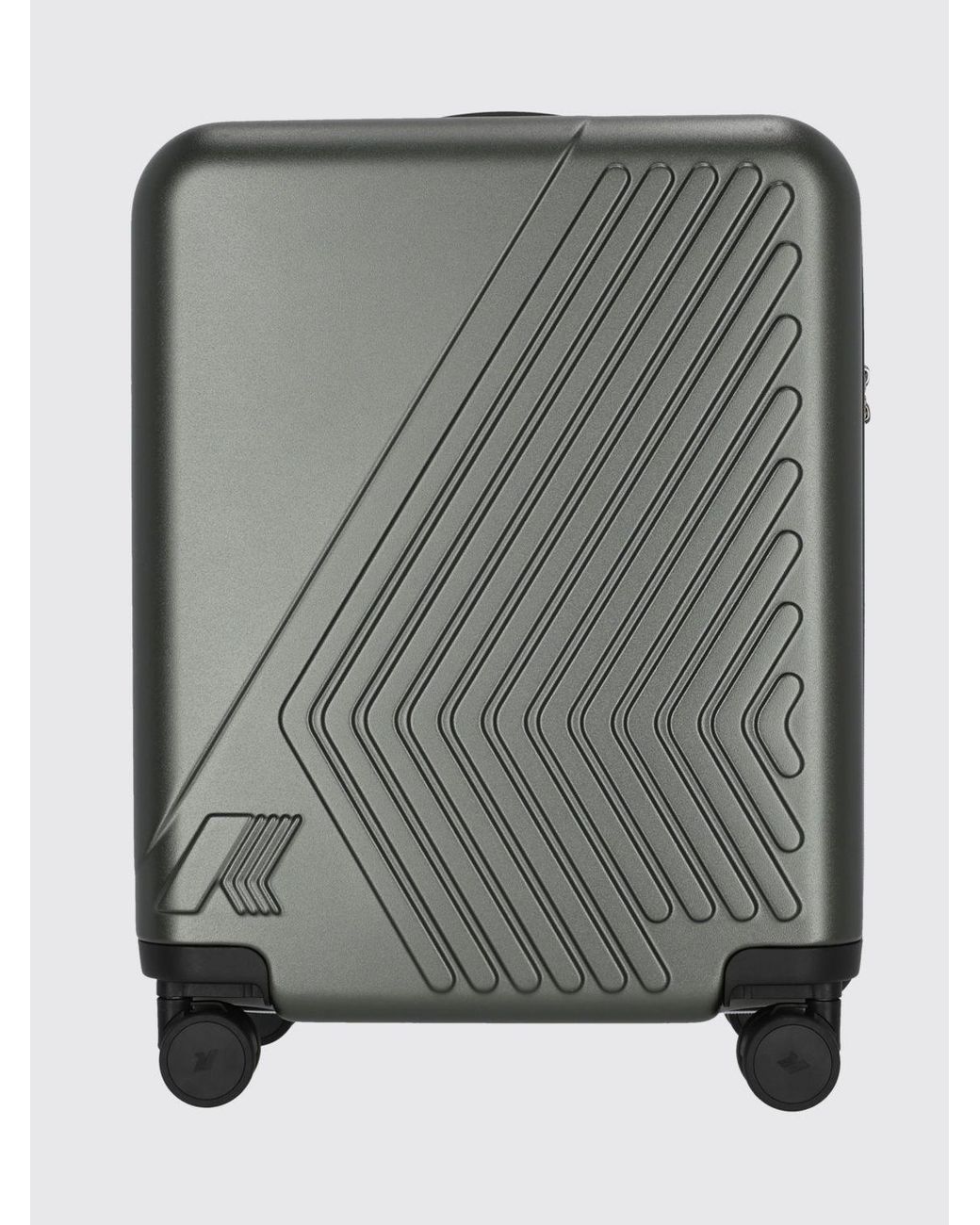 K-Way Gray Eudoxie Hardshell Cabin Trolley for men