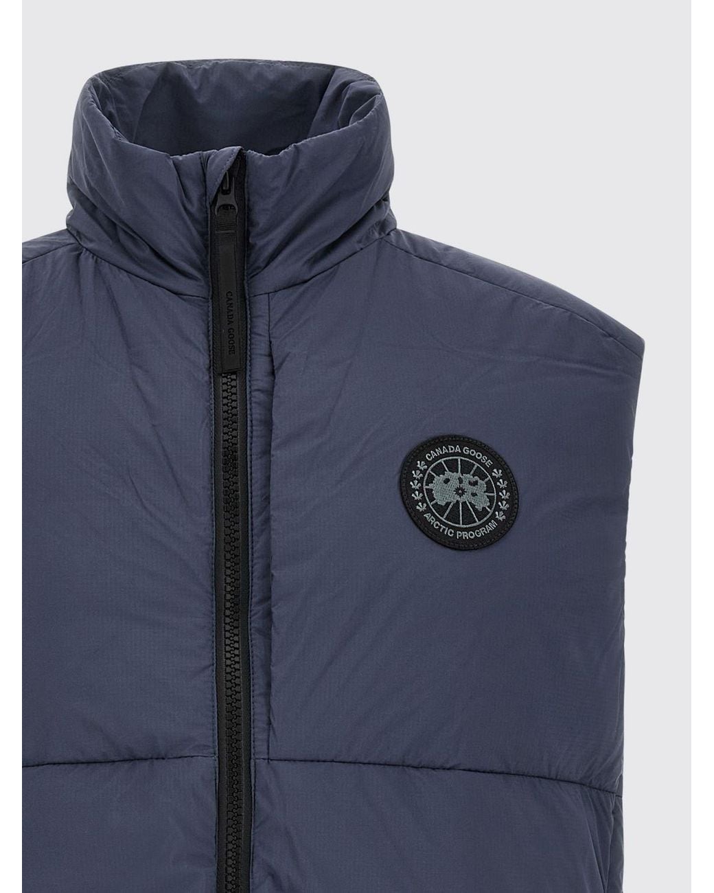 Canada Goose Blue High-Neck Quilted Water-Repellent Nylon Gilet for men
