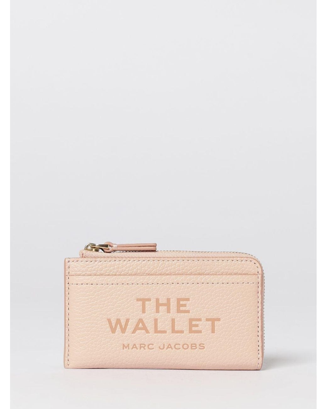 Marc Jacobs Natural The Top Zip Multi Grained Leather Wallet