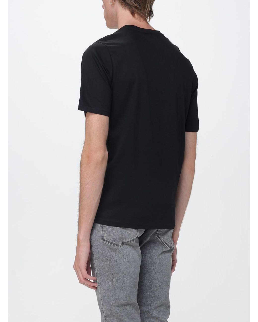 XC Black Basic Short-Sleeved Crew Neck T-Shirt for men