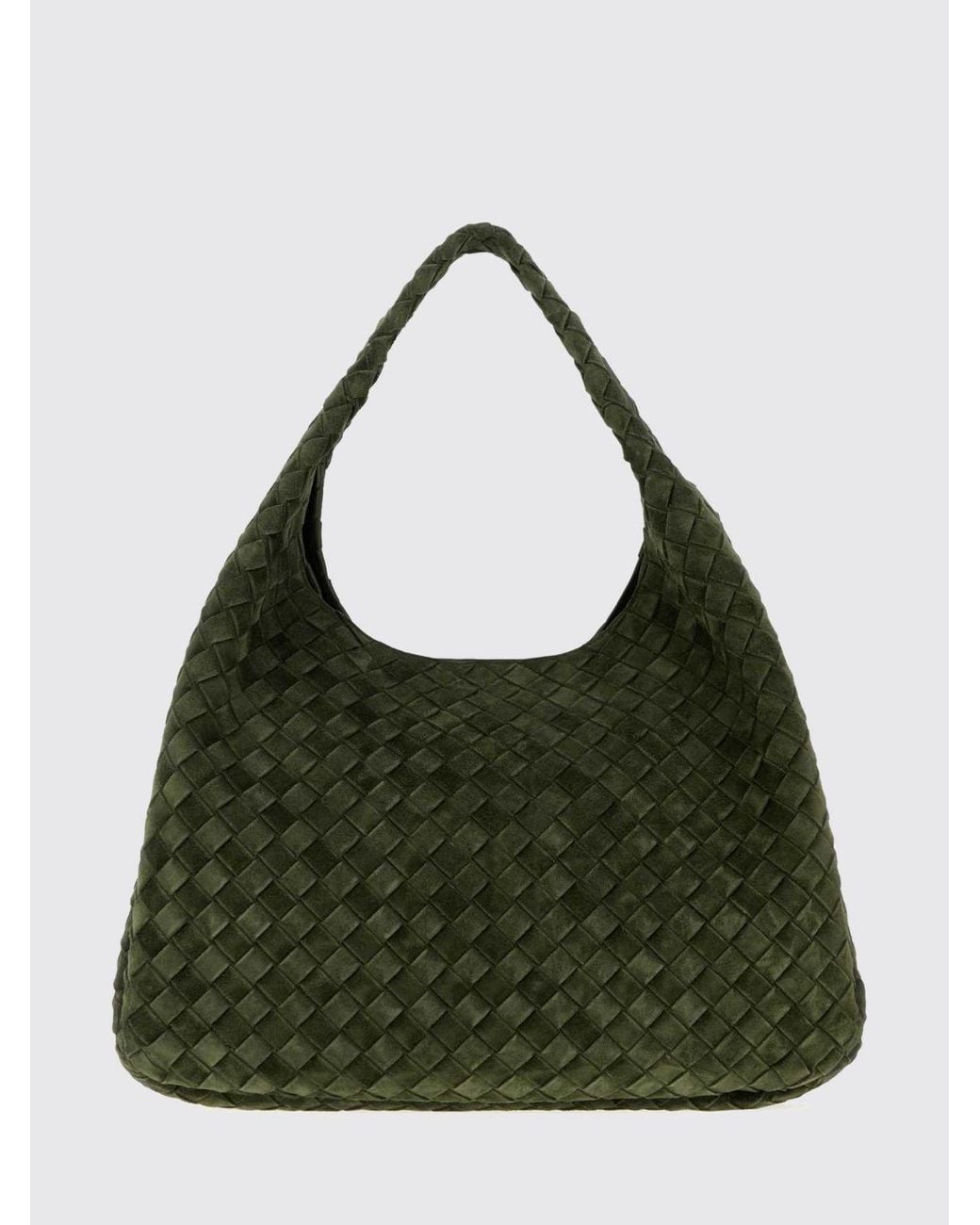 Bottega Veneta Green Large Campana Shoulder Bag
