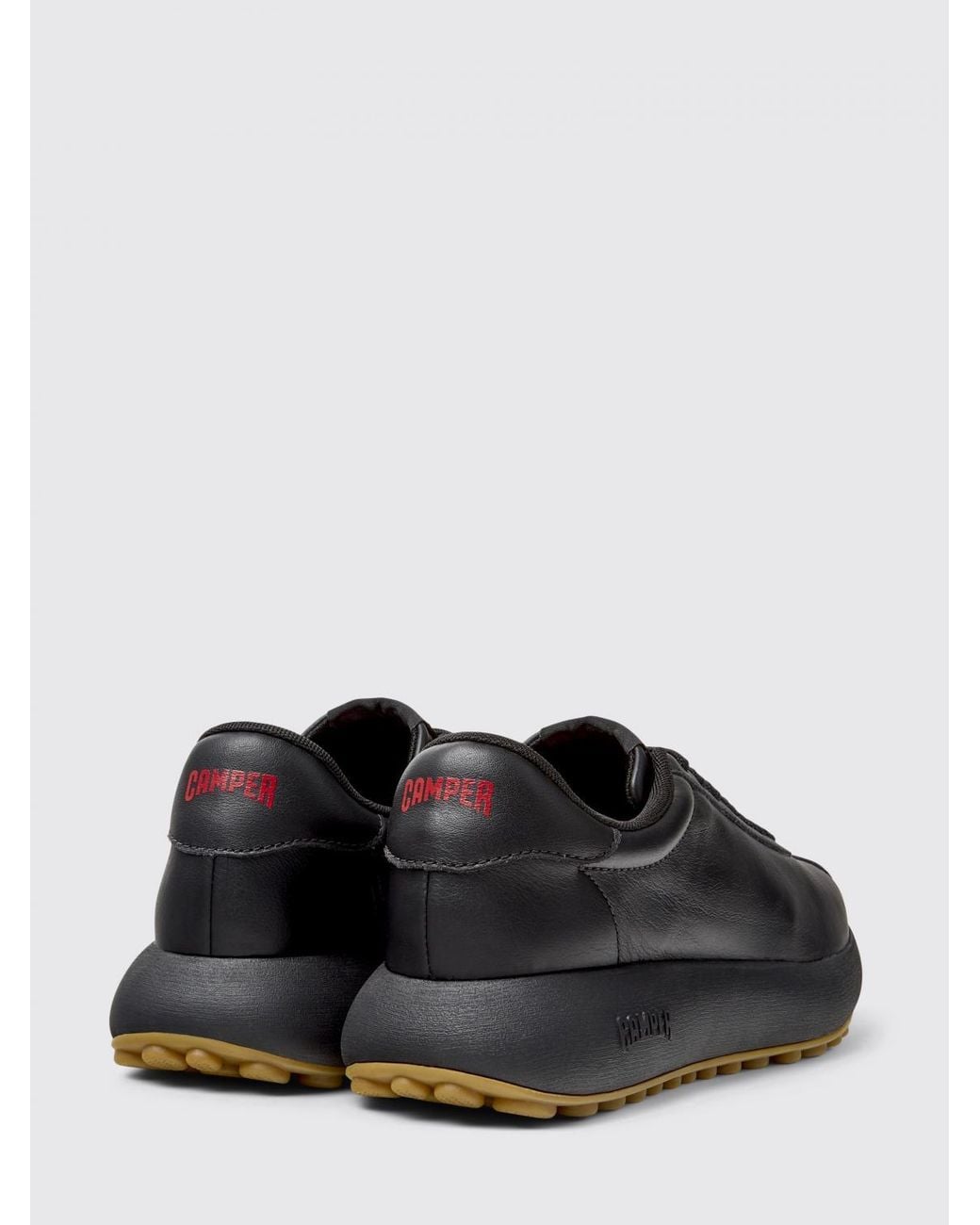 Camper Black Pelotas Athens Leather Sneakers