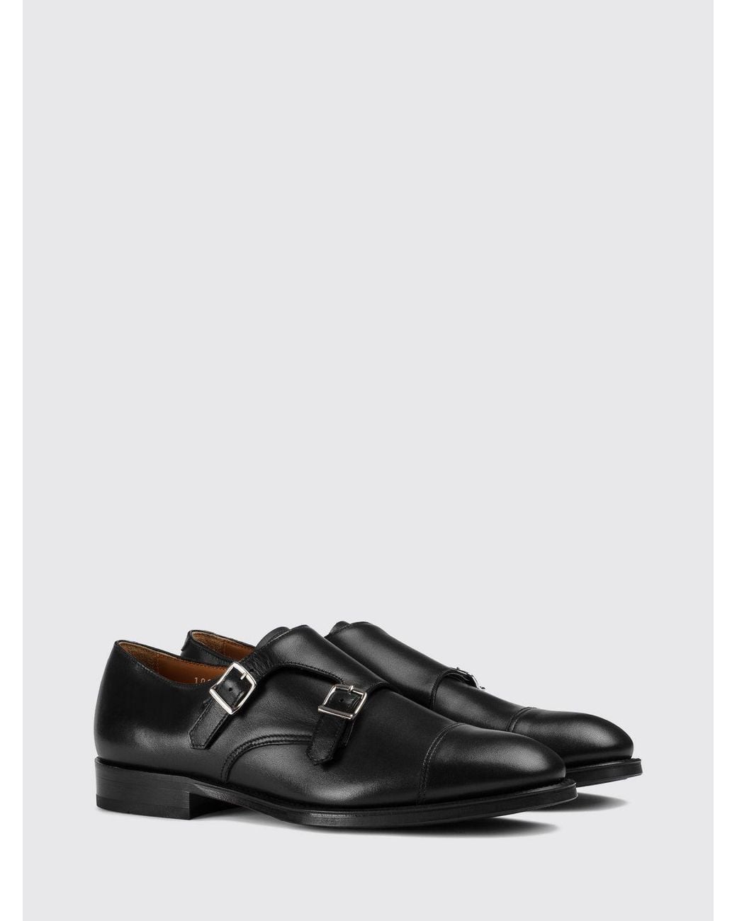 Doucal's White Double Monk Strap Dress Shoes for men