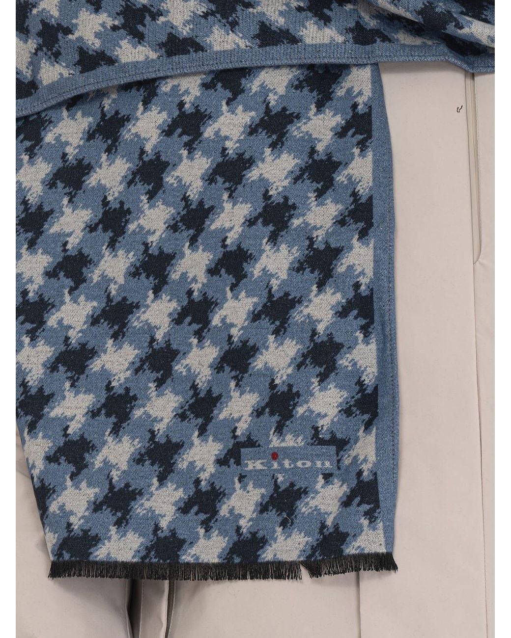 Sciarpa Uomo di Kiton in Blue da Uomo
