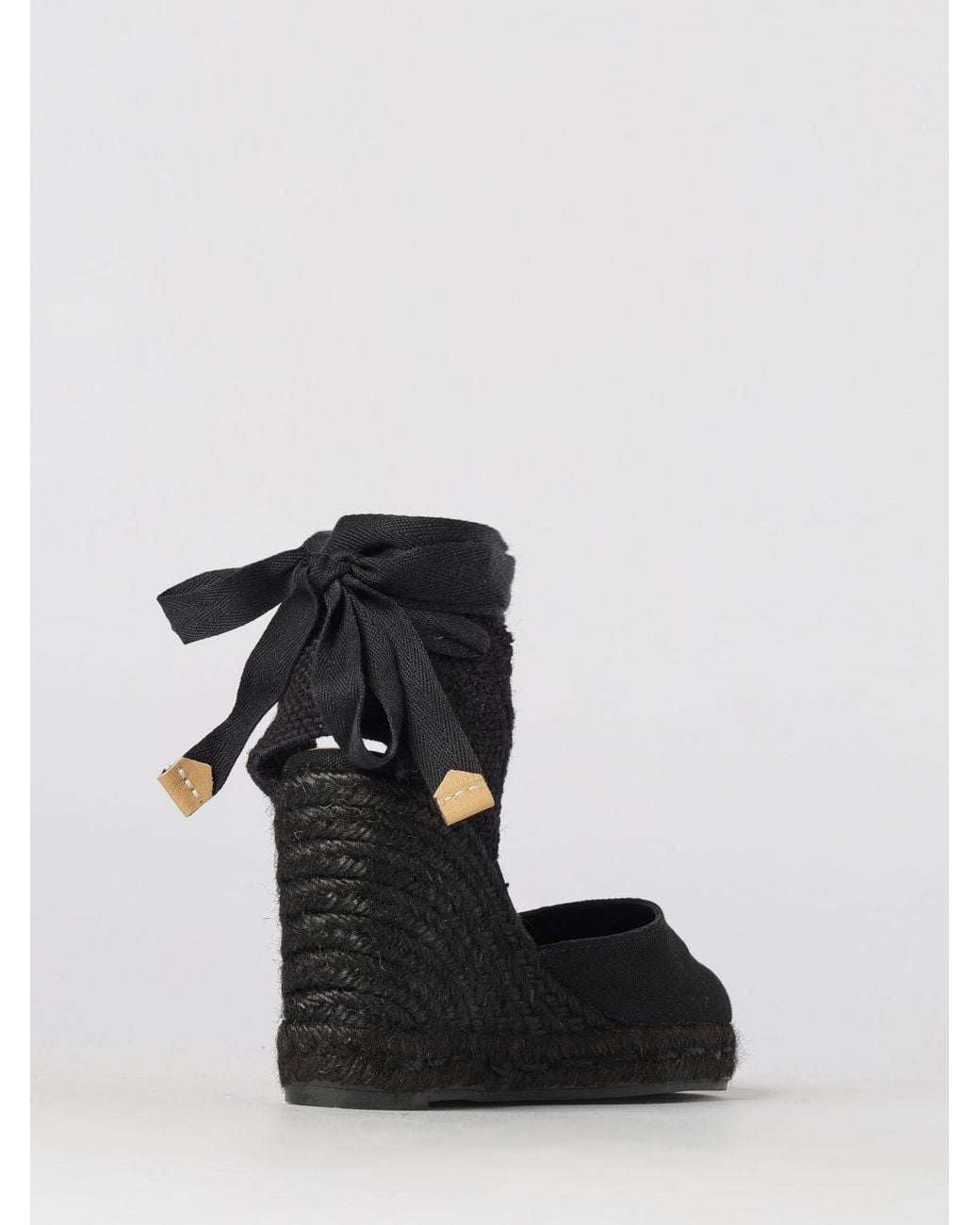 Castaner Black Carina Cotton Canvas Espadrilles