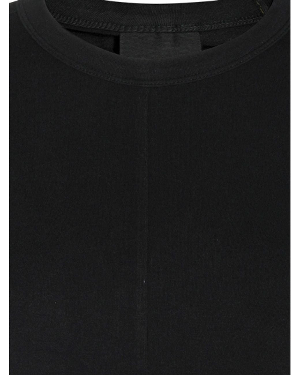 Thom Krom Black Long-Sleeved Slim Fit Cotton Blend Midi Sheath Dress