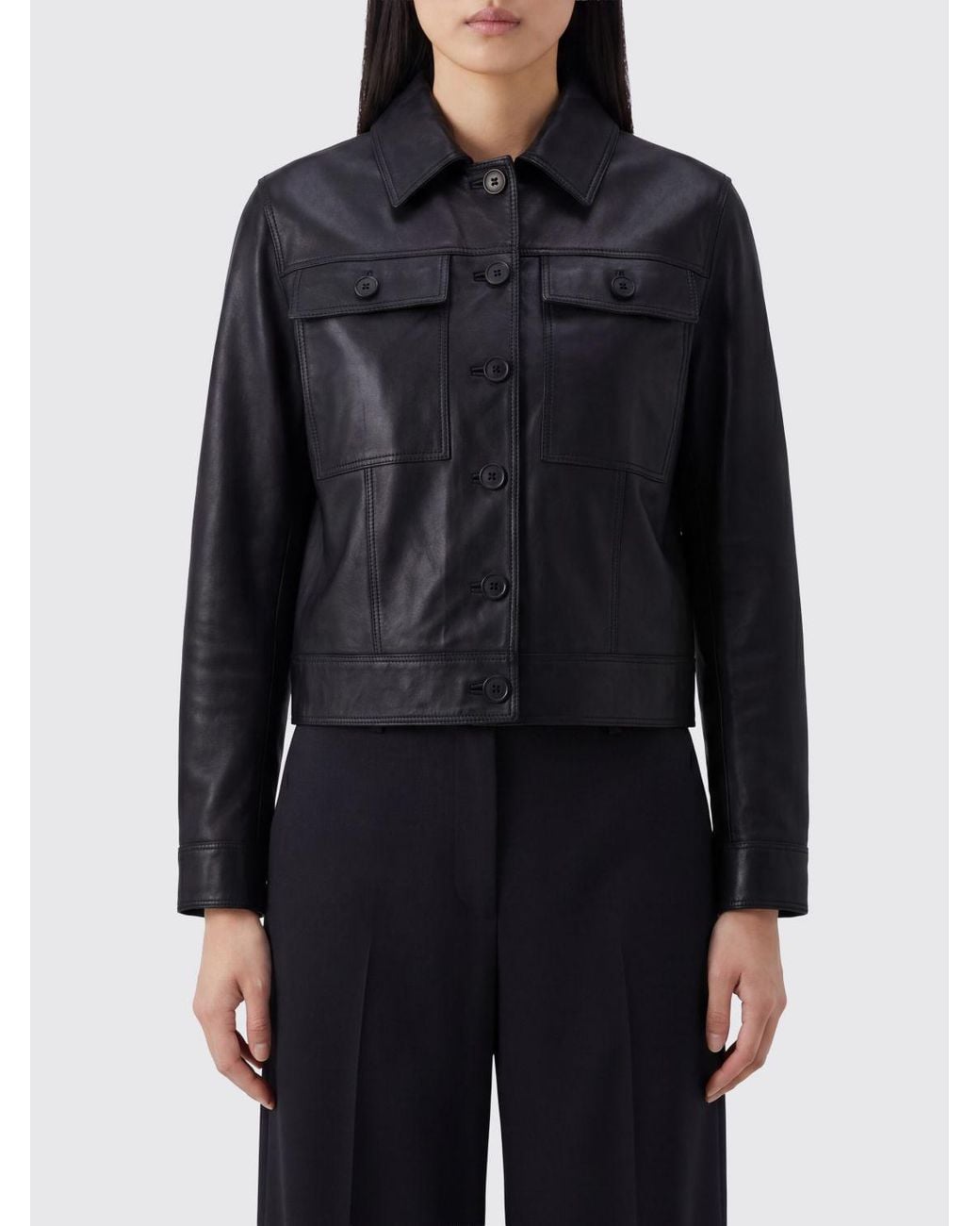 Salvatore Santoro Black Leather Jacket