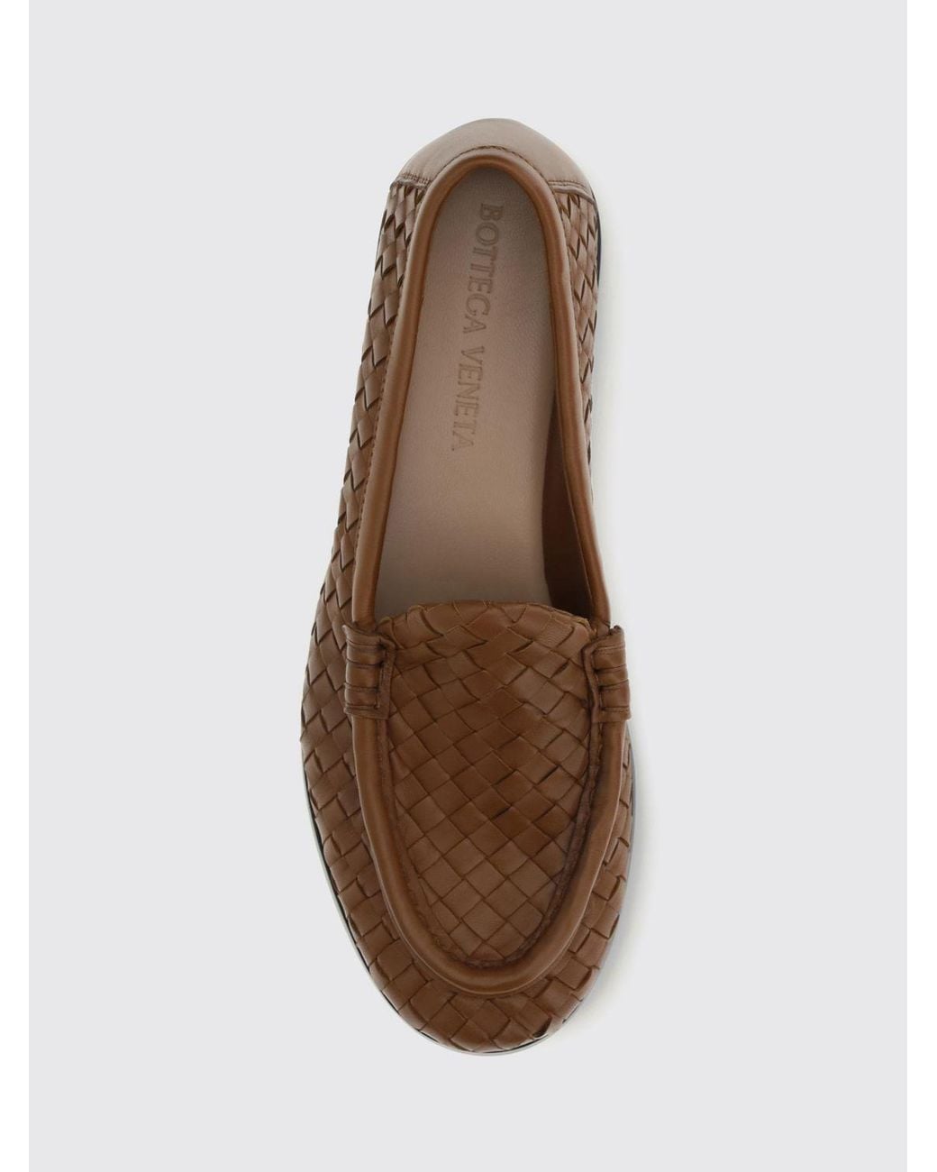Bottega Veneta White Silenzio Intrecciato Lambskin Loafers