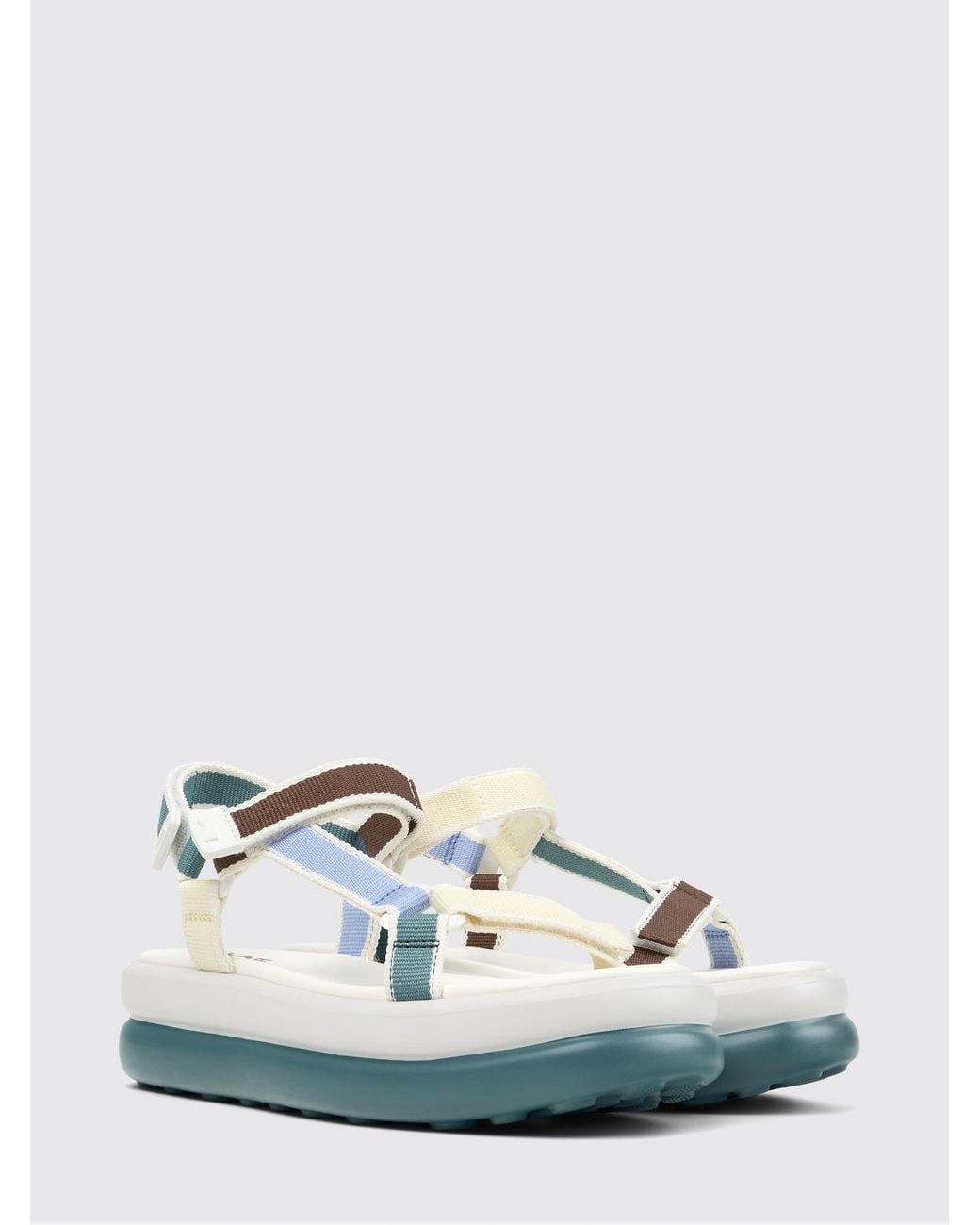 Camper White Twins Recycled Polyester Sandals