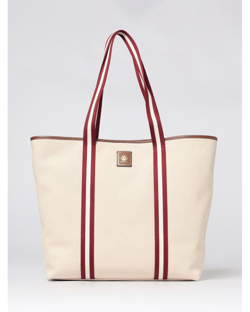 Bally Pink Canvas Tote Bag