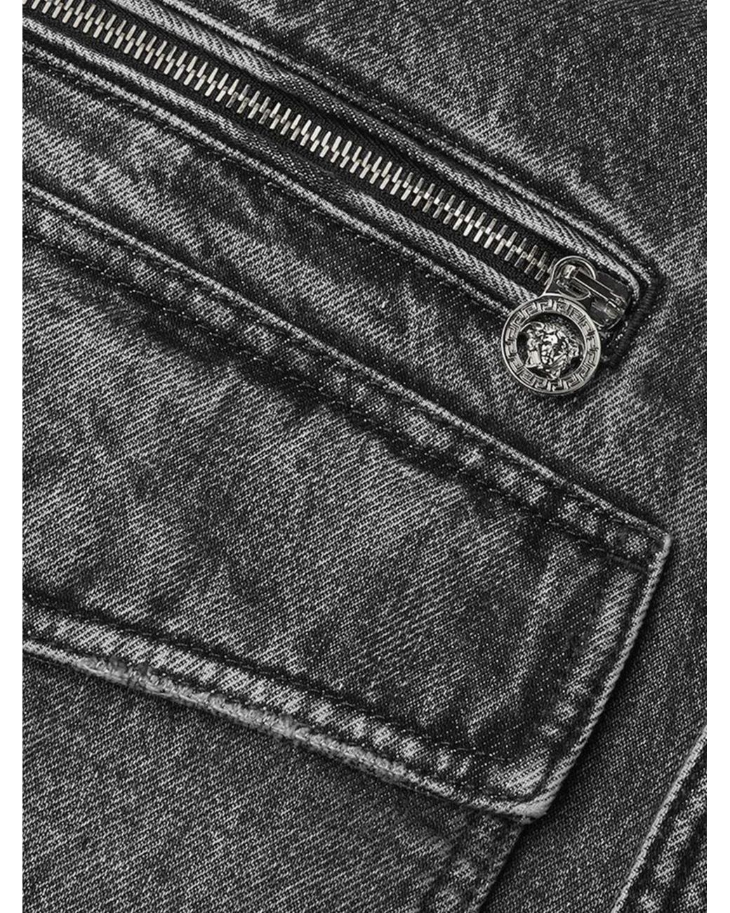 Chaqueta Vaquera Versace de hombre de color Gray