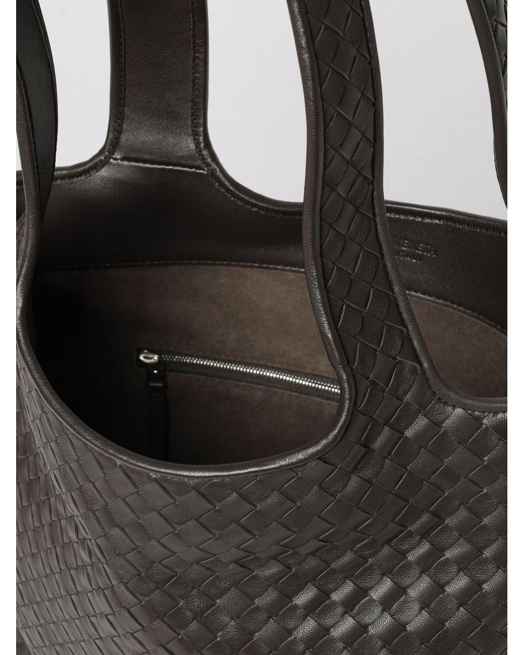 Bottega Veneta Black Veneto Intrecciato Nappa Leather Tote Bag for men