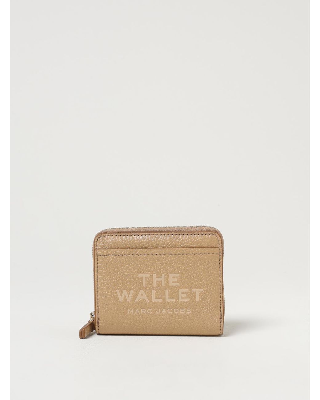 Marc Jacobs Natural Mini Compact Leather Wallet