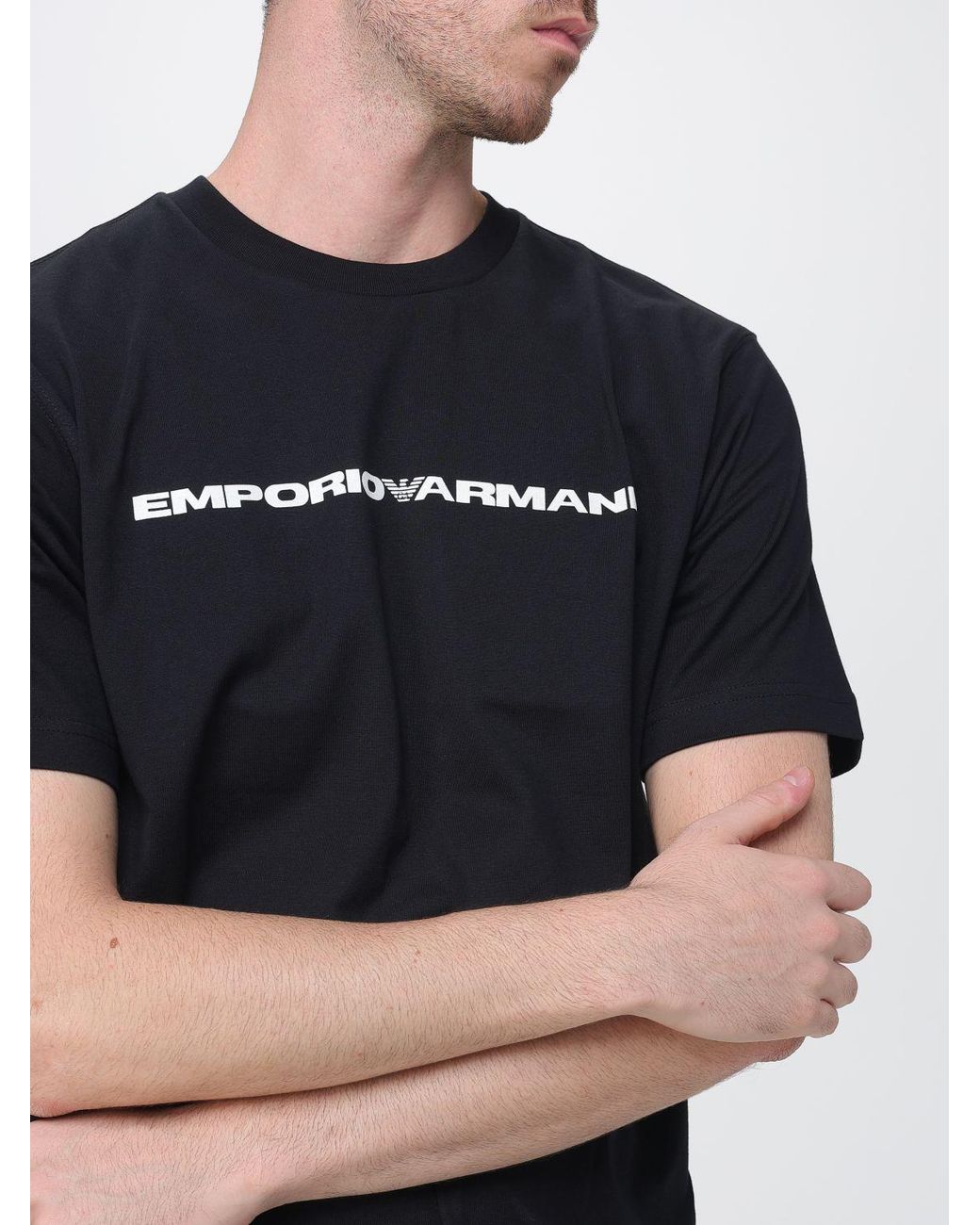 Emporio Armani Black Polo Shirt for men