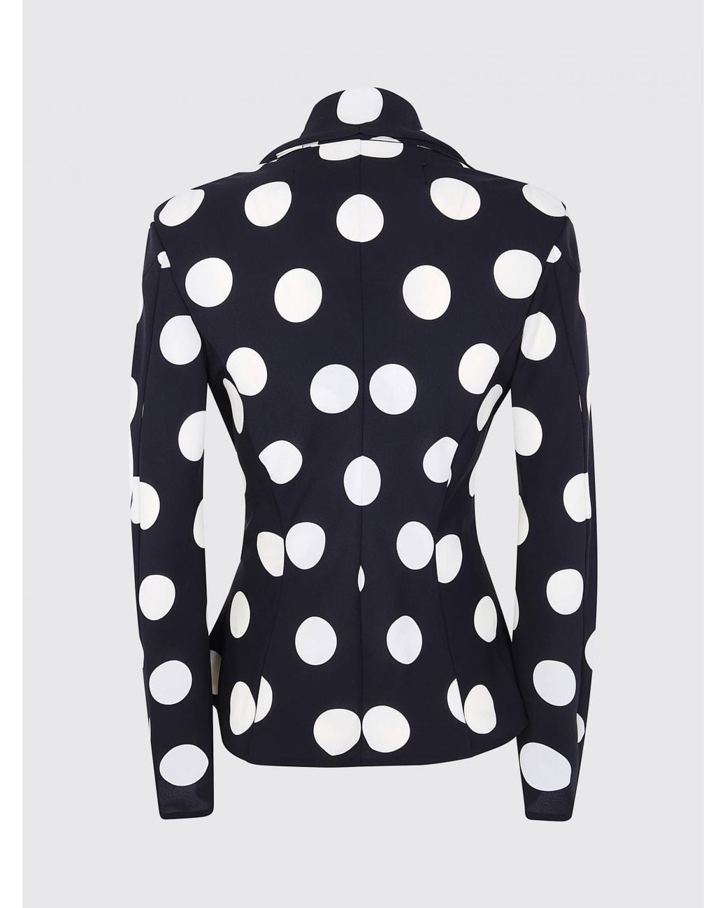 Junya Watanabe Black Slim Fit Polka Dot Single-Breasted Asymmetrical Blazer