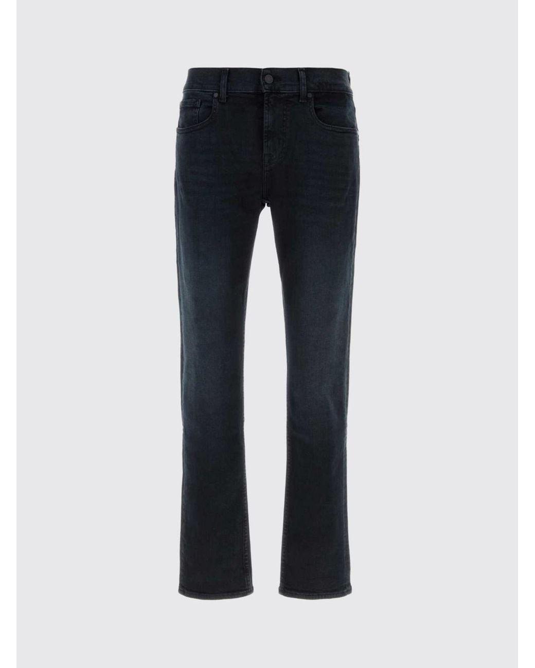 7 For All Mankind Blue Slimmy Slim Fit Jeans for men