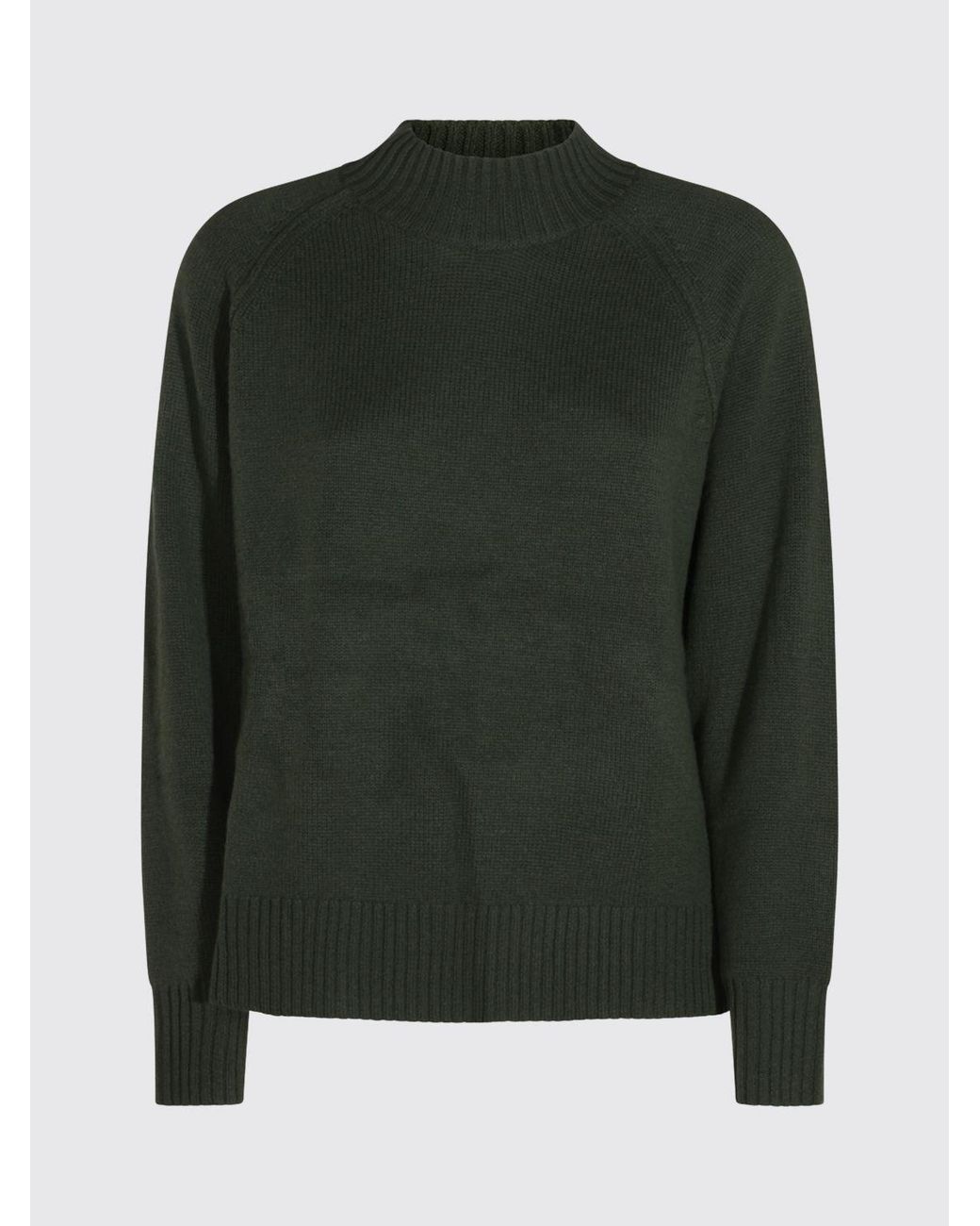 Allude Black Slim Fit Long-Sleeved Cashmere Mock Neck Jumper