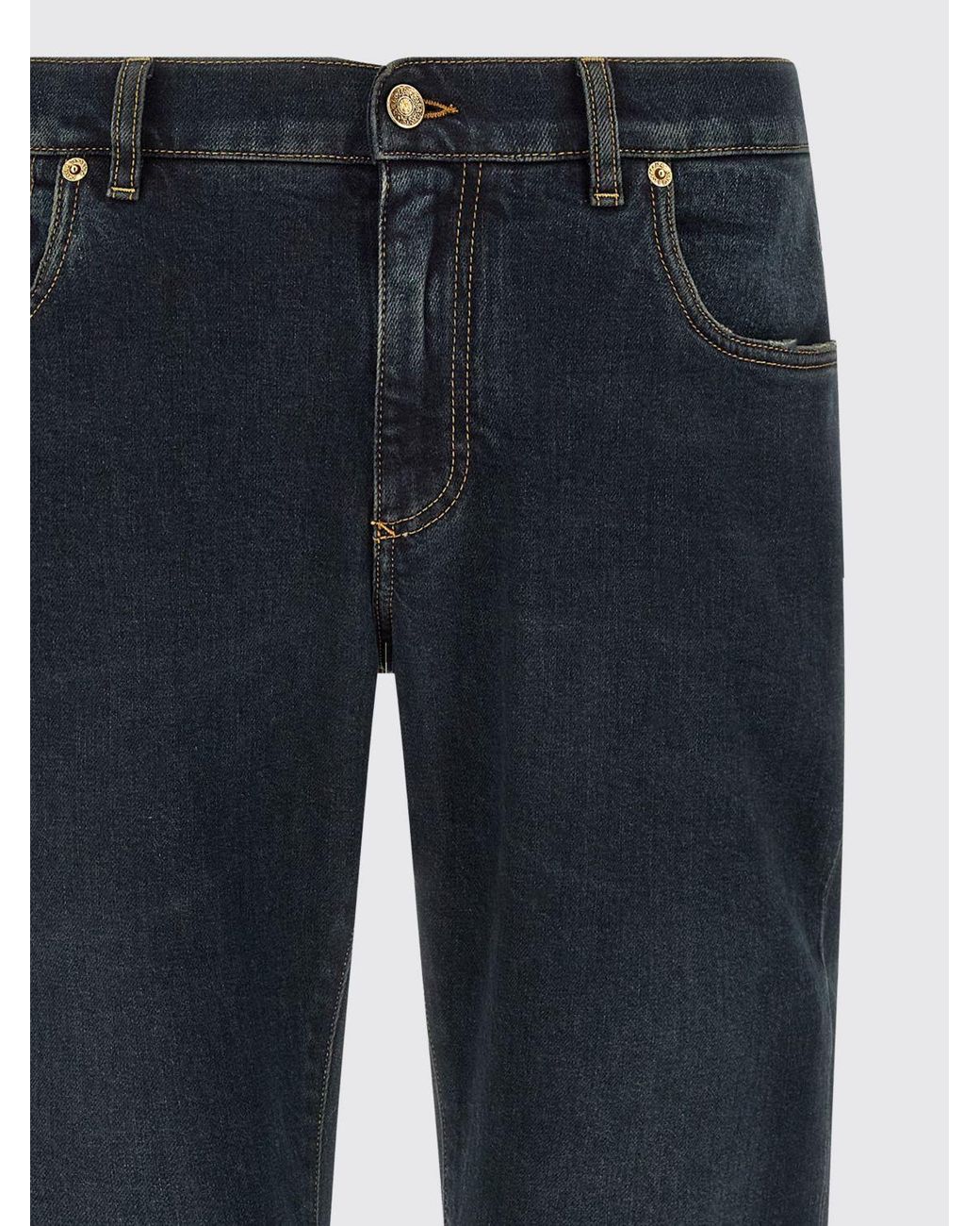 Dolce & Gabbana Blue Dolce &Amp Gabbana Mid-Rise Straight Jeans for men