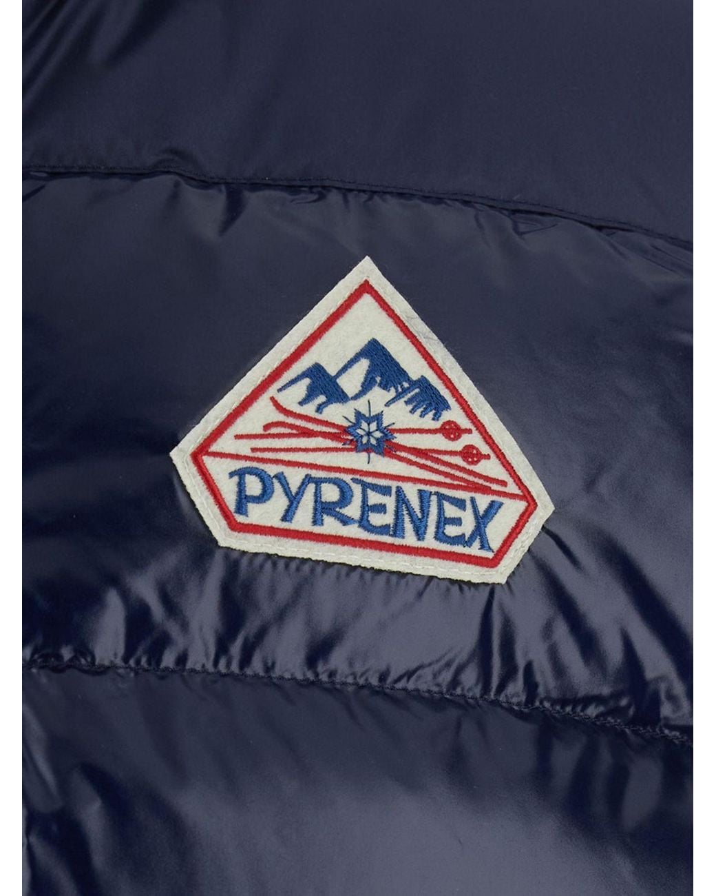 Pyrenex Blue Water-Repellent Quilted Technical Nylon Padded Gilet for men