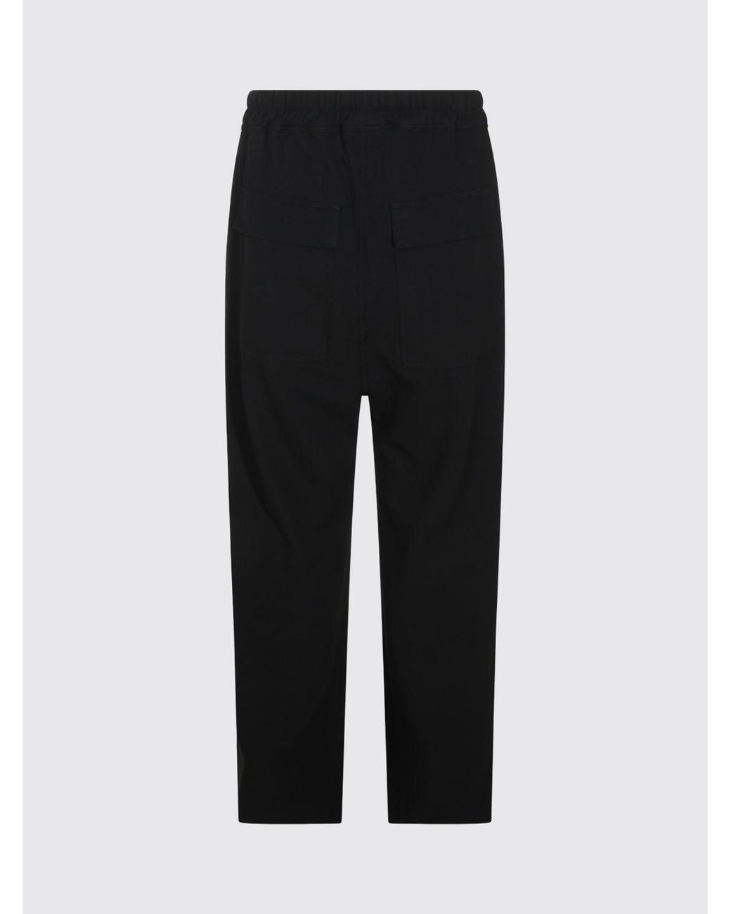 Thom Krom Black Cotton-Blend Joggers With Patch Pockets for men