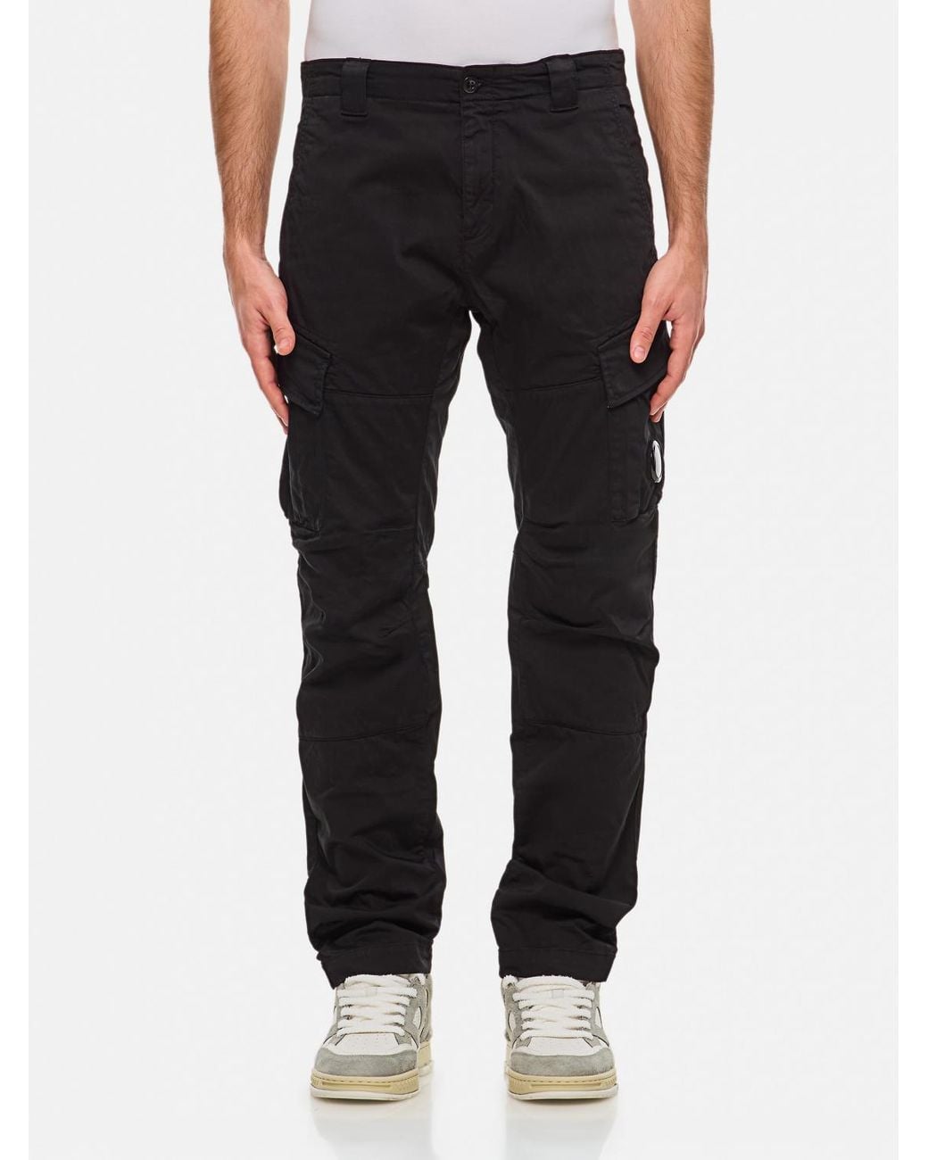 C P Company Black Trousers for men