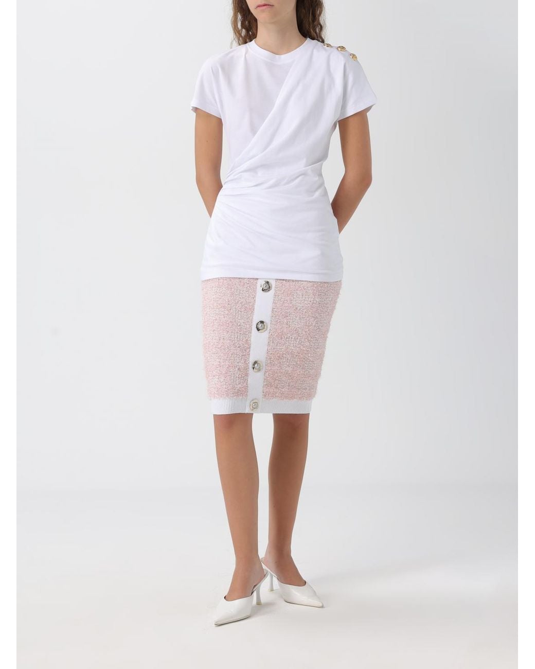 Balmain Pink Skirt