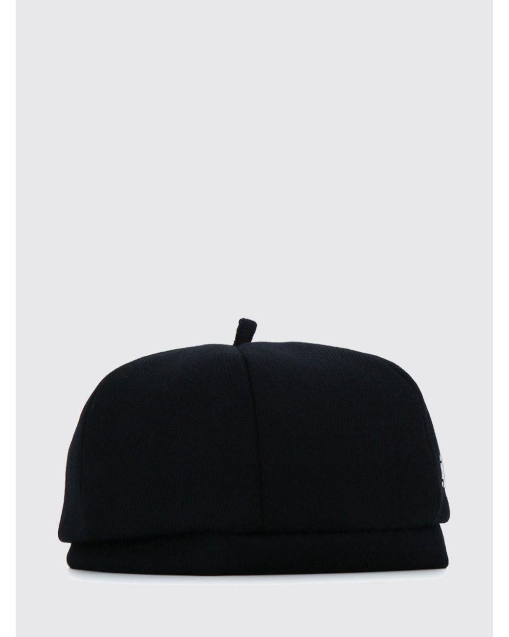 Jacquemus Black Le Bob Artichaut Virgin Wool Beret With Applied Logo
