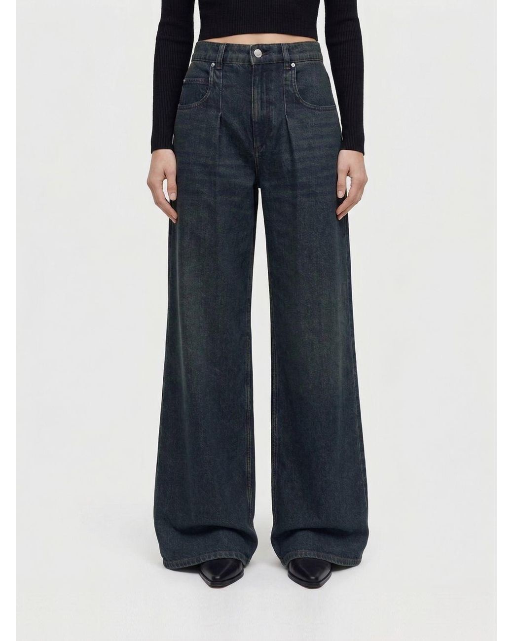 Jeans Flare De Denim Isabel Marant de color Blue