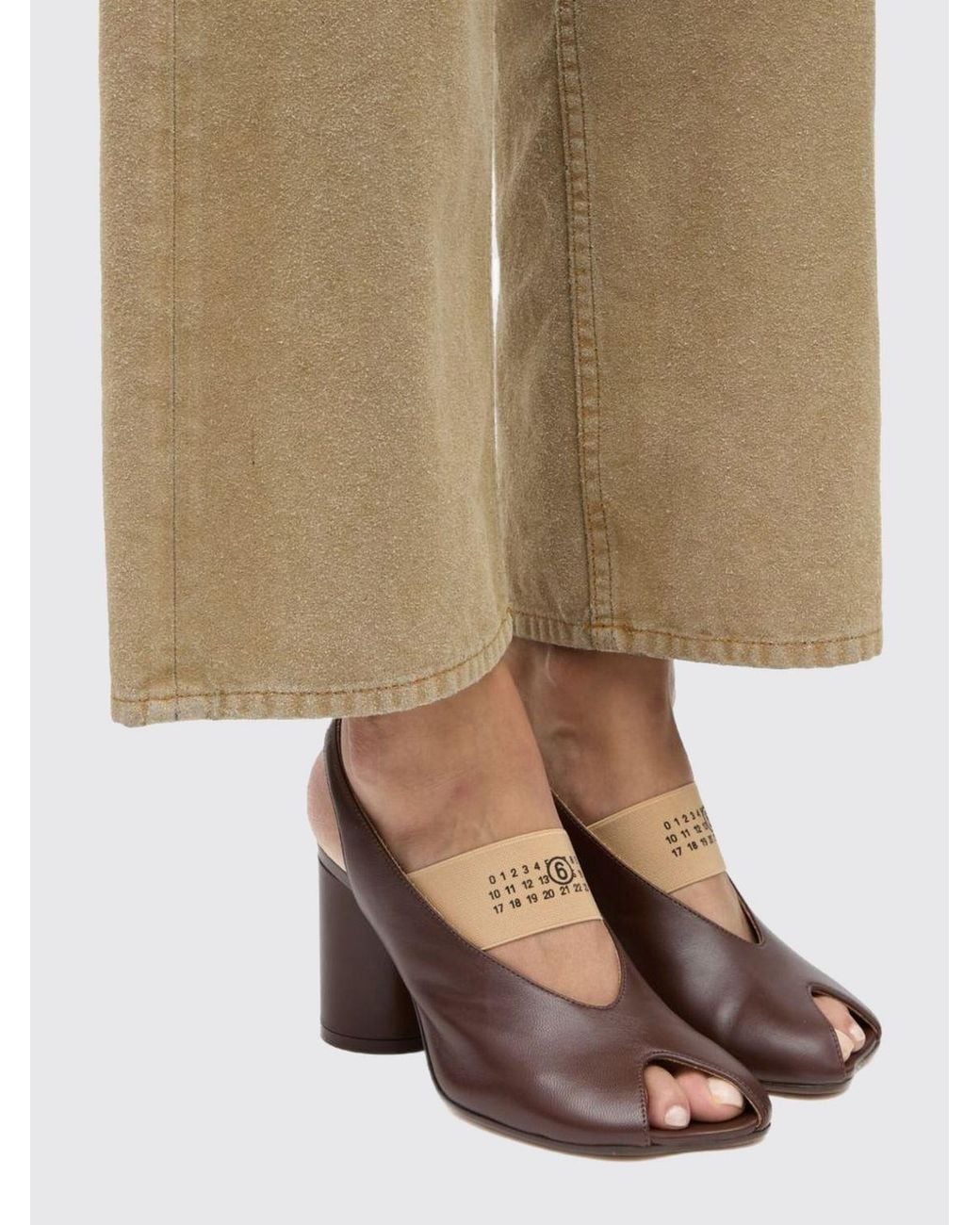 MM6 by Maison Margiela Brown Heeled Sandal
