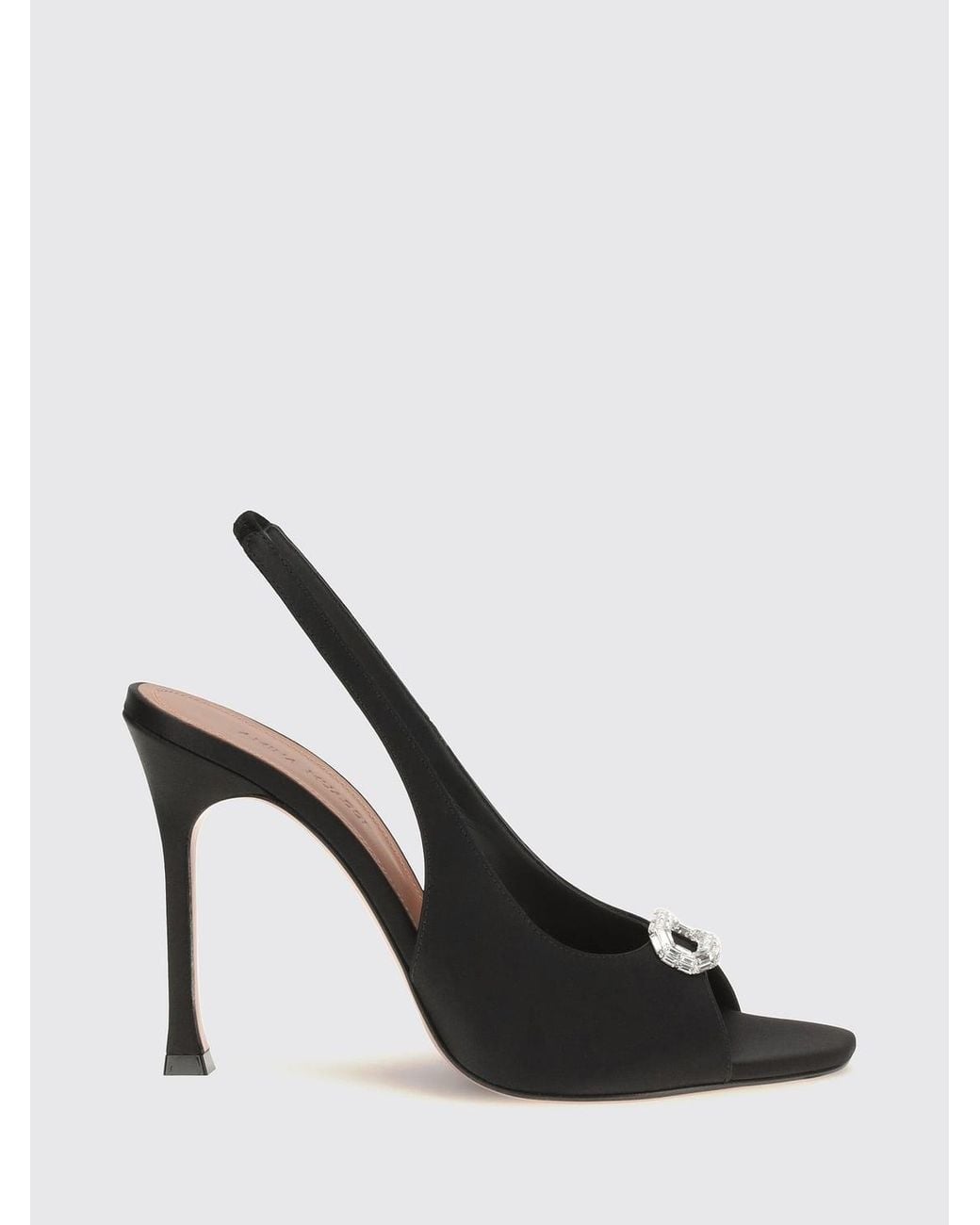 AMINA MUADDI Black Heeled Sandal