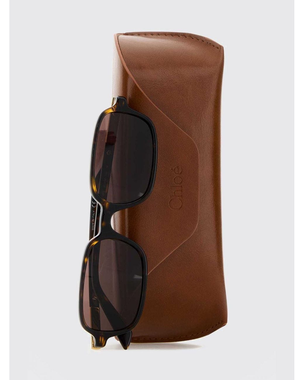 Chloé White ChloÉ Judy Rectangular Sunglasses