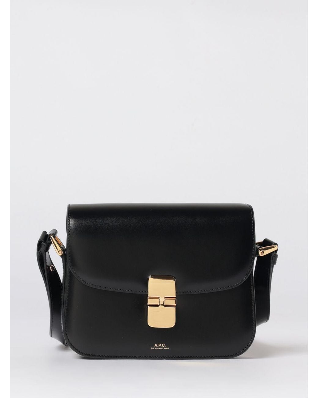 A.P.C. Black Grace Small Leather Bag